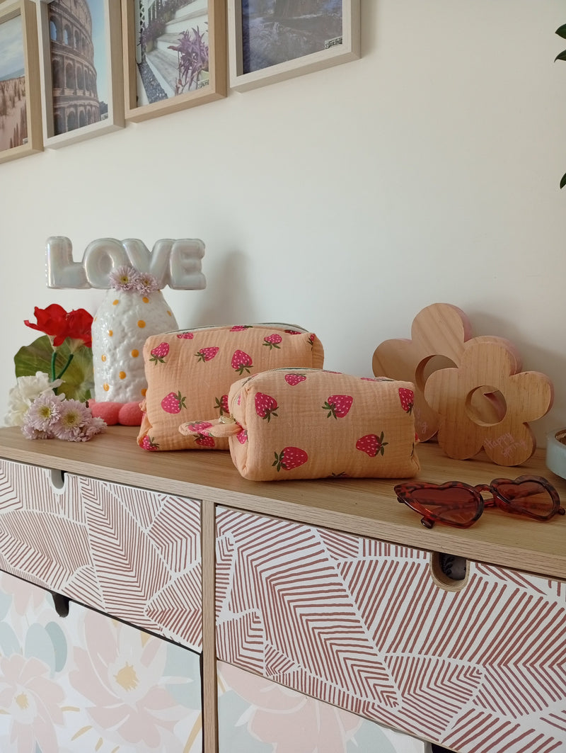 Trousse Coquillage Fraise