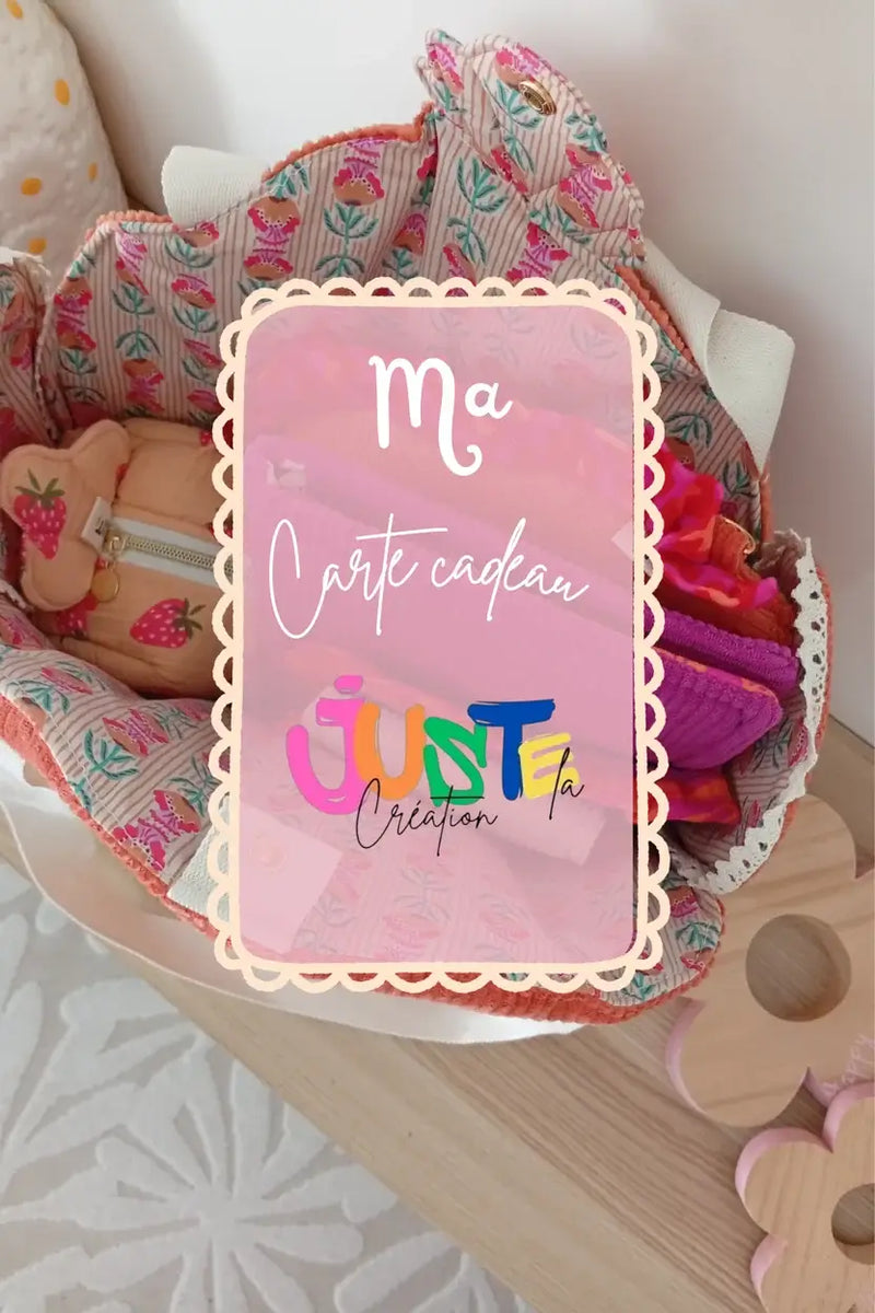 Ma Carte Cadeau | Juste la Création