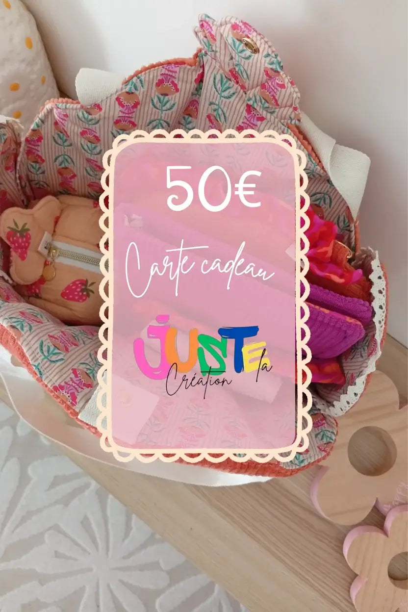 Ma carte cadeau | Juste la Création