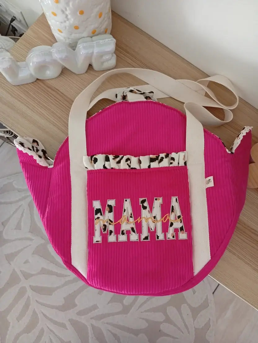 Mama Cabas Fuchsia | Léopard