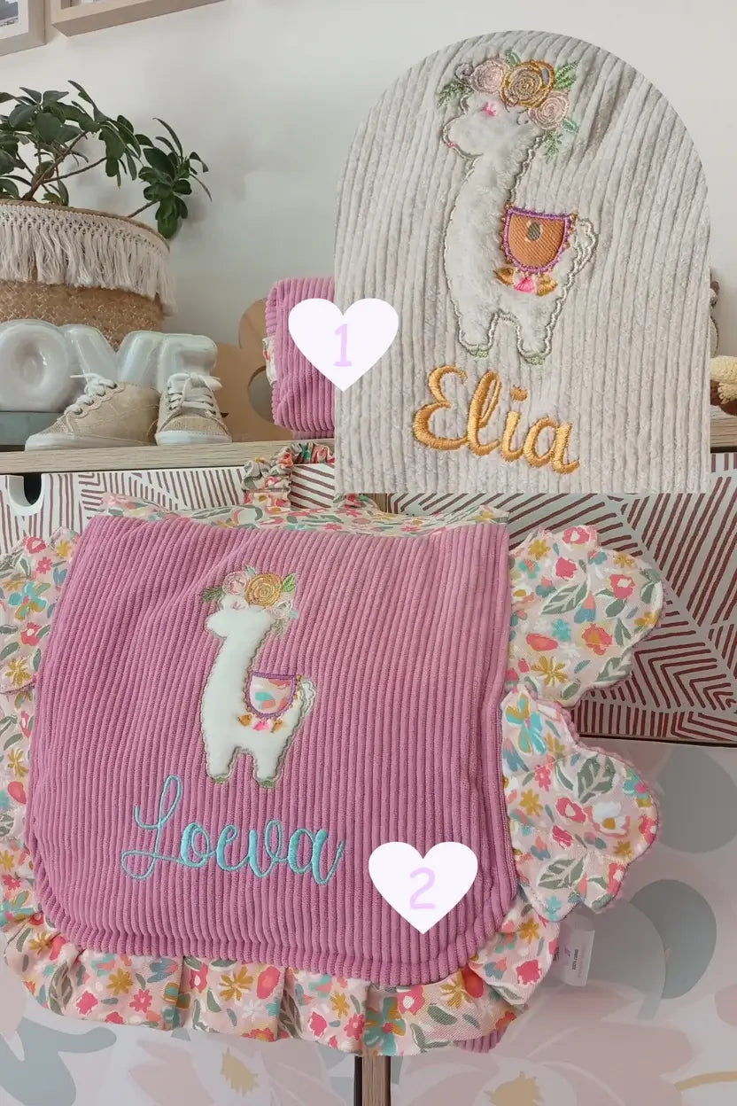 Le 1er sac de demoiselle Lama | Fuchsia - Pastel