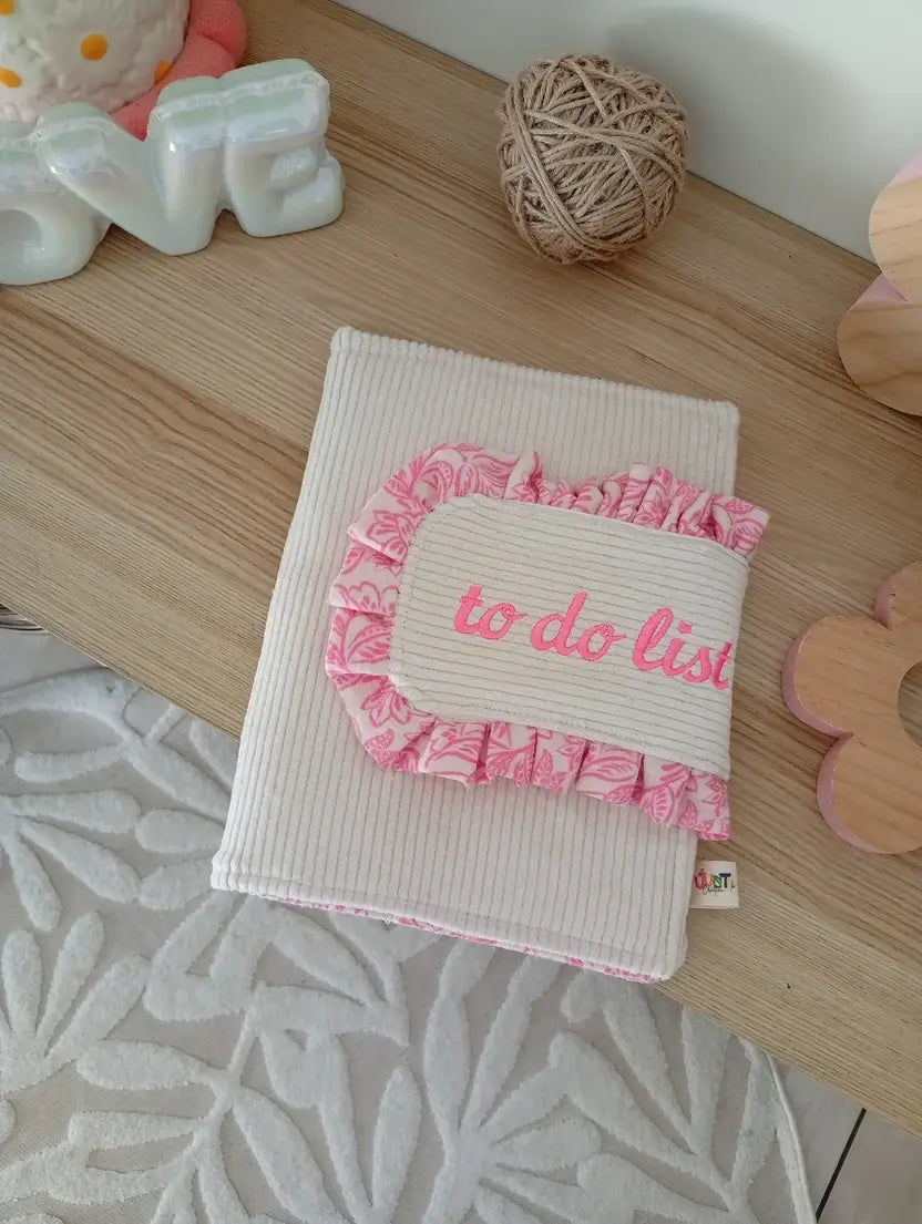 Organise ta journée | Beige - Fleurs Rose