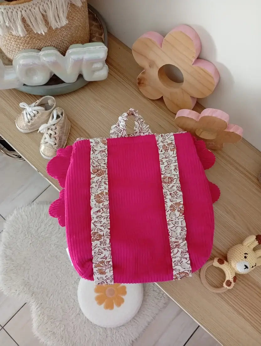Le 1er sac de demoiselle Lama | Fuchsia - Pastel