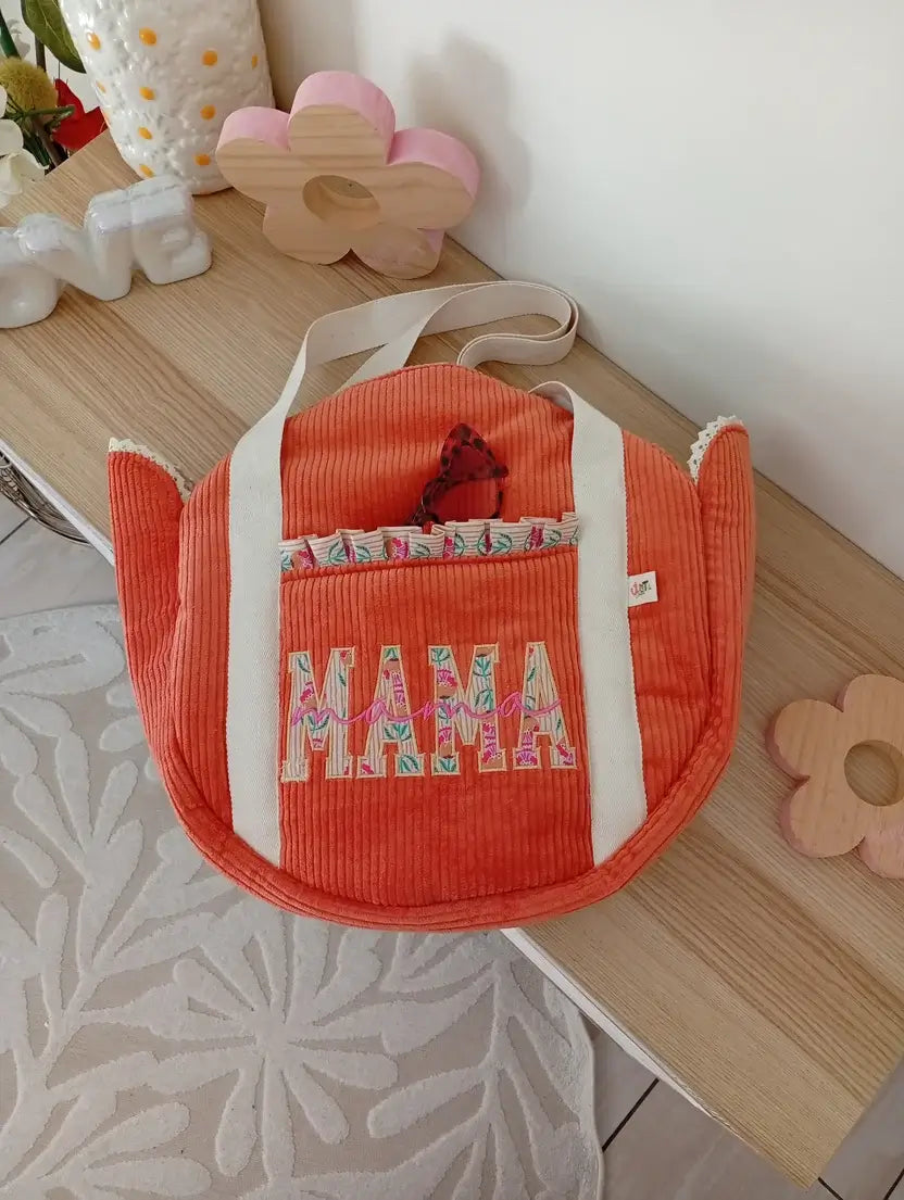 Mama Cabas Orange | Fleur d'été