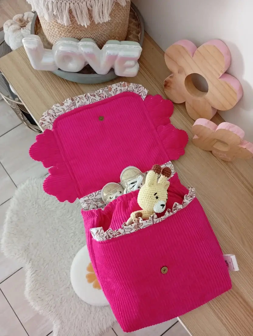 Le 1er sac de demoiselle Lama | Fuchsia - Pastel
