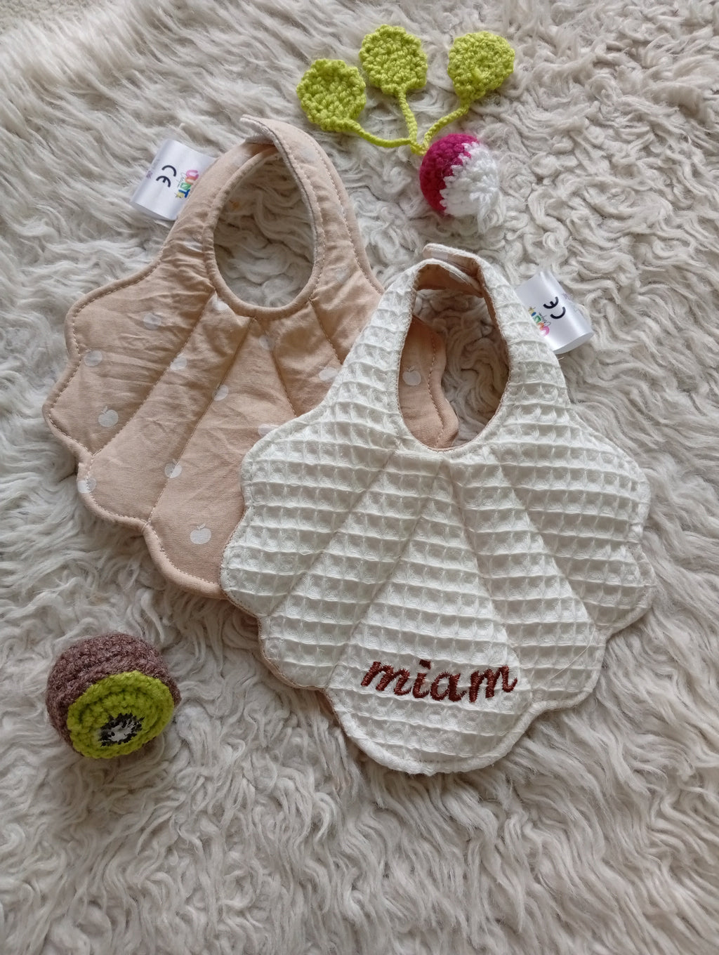 Bavoirs Coquillage Poire