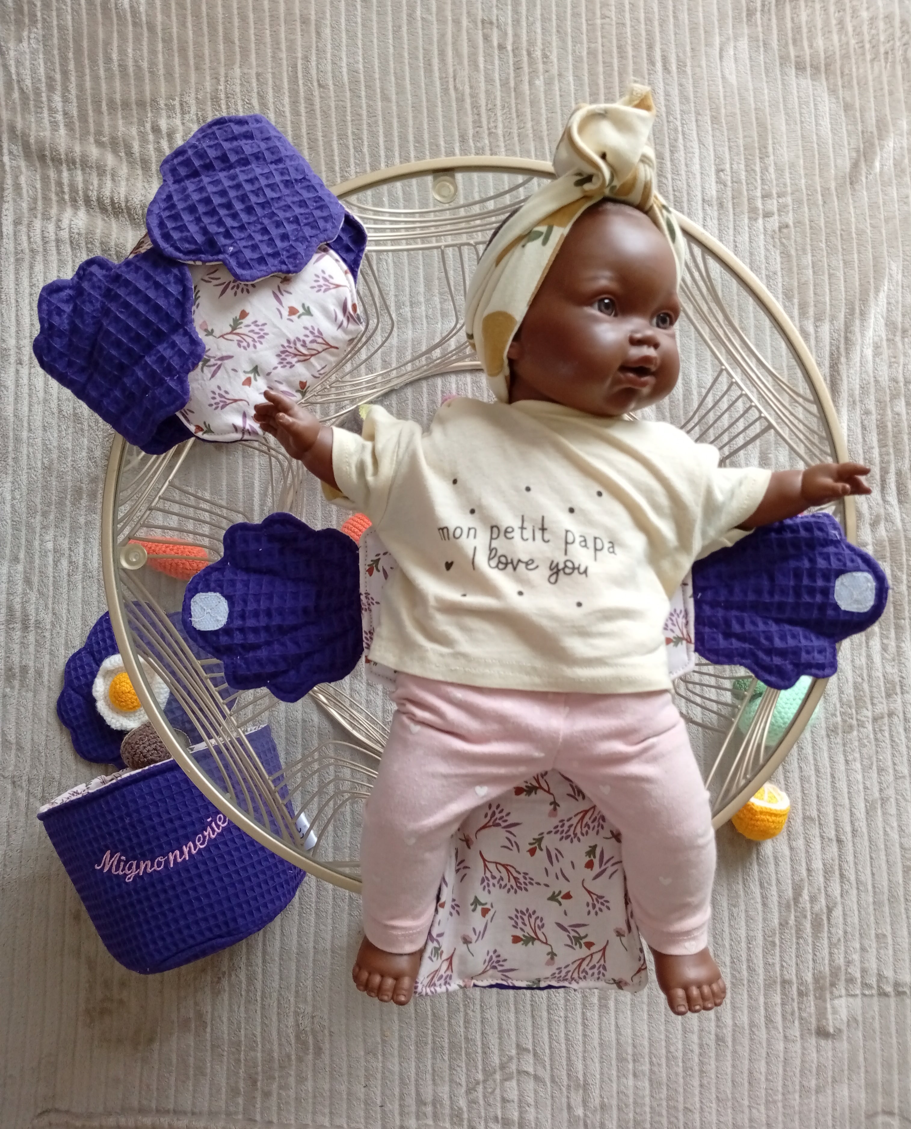 Couches Coquillage Fleurie