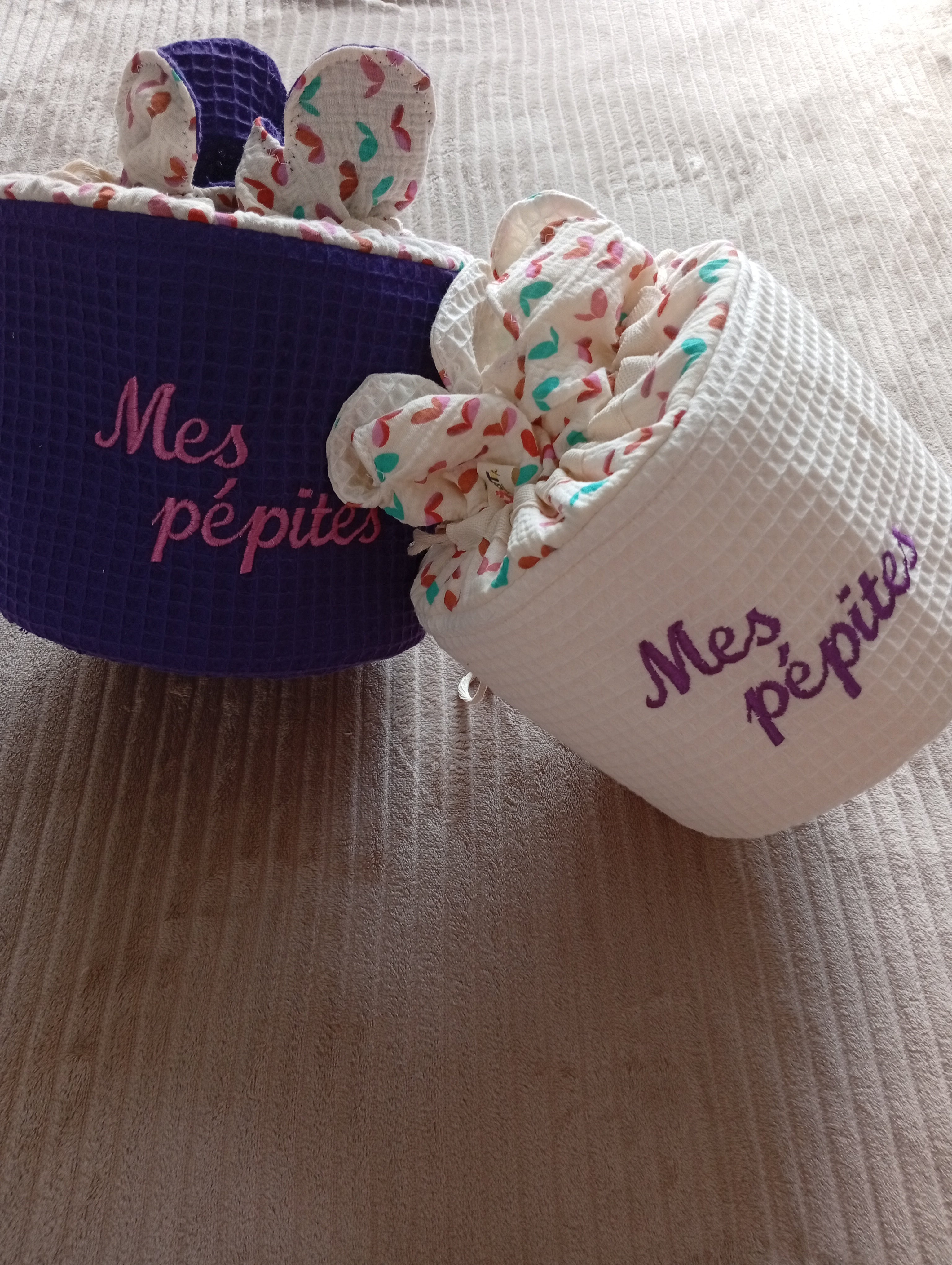 Pochon " Mes Pépites " en Crème