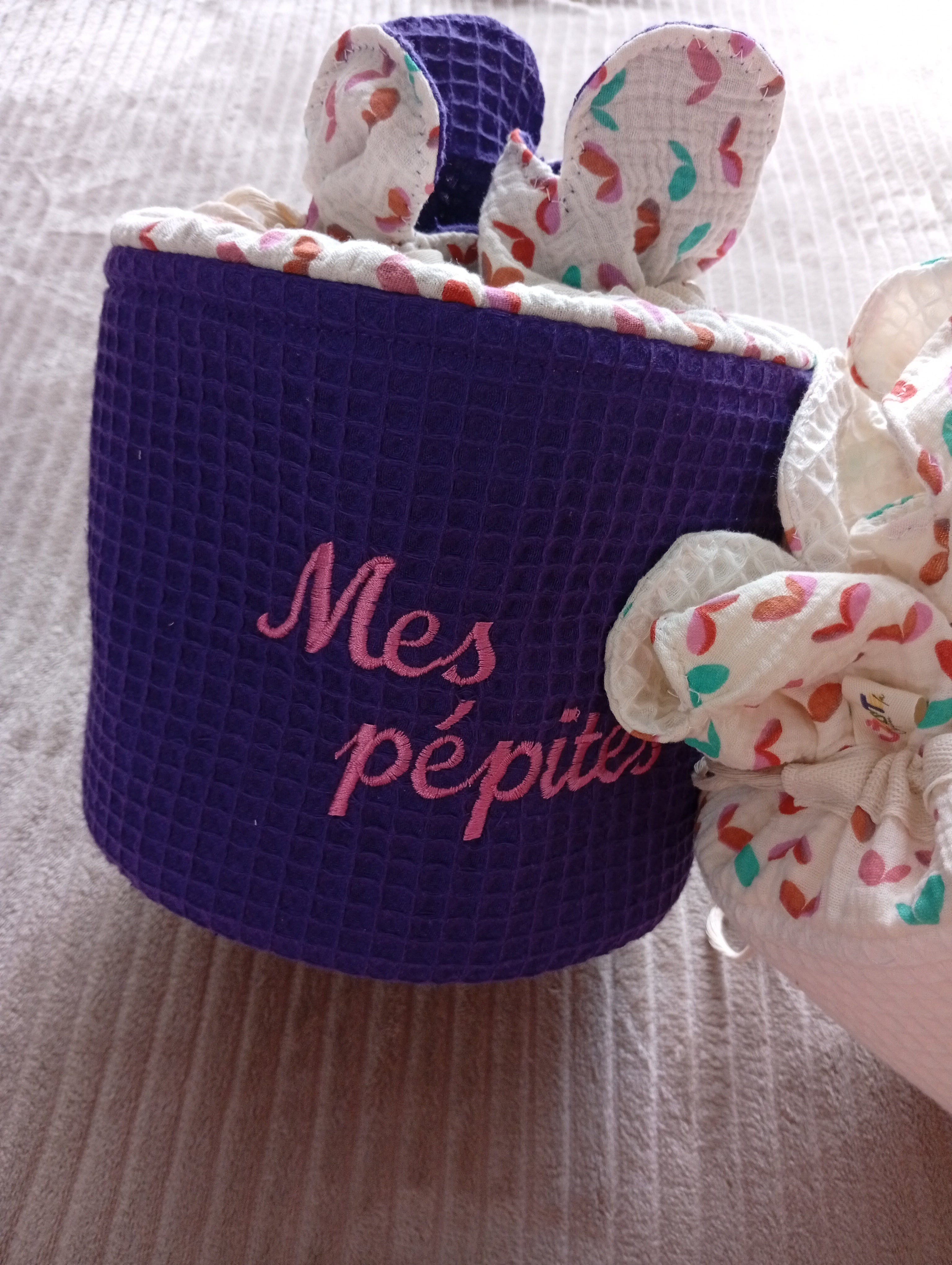 Pochon " Mes Pépites "en Violet