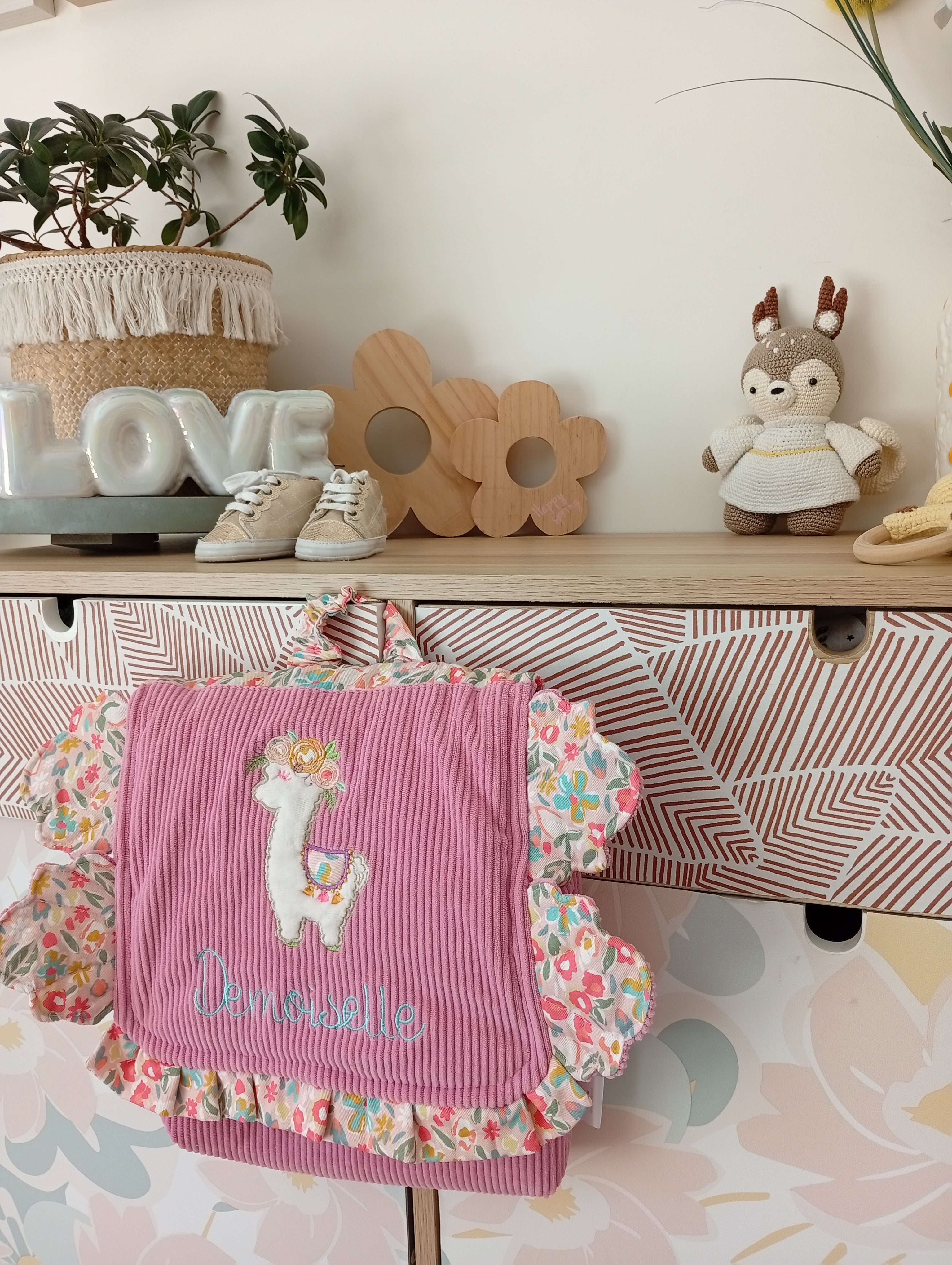 Le 1er sac de demoiselle Lama | Rose - Janet Rose