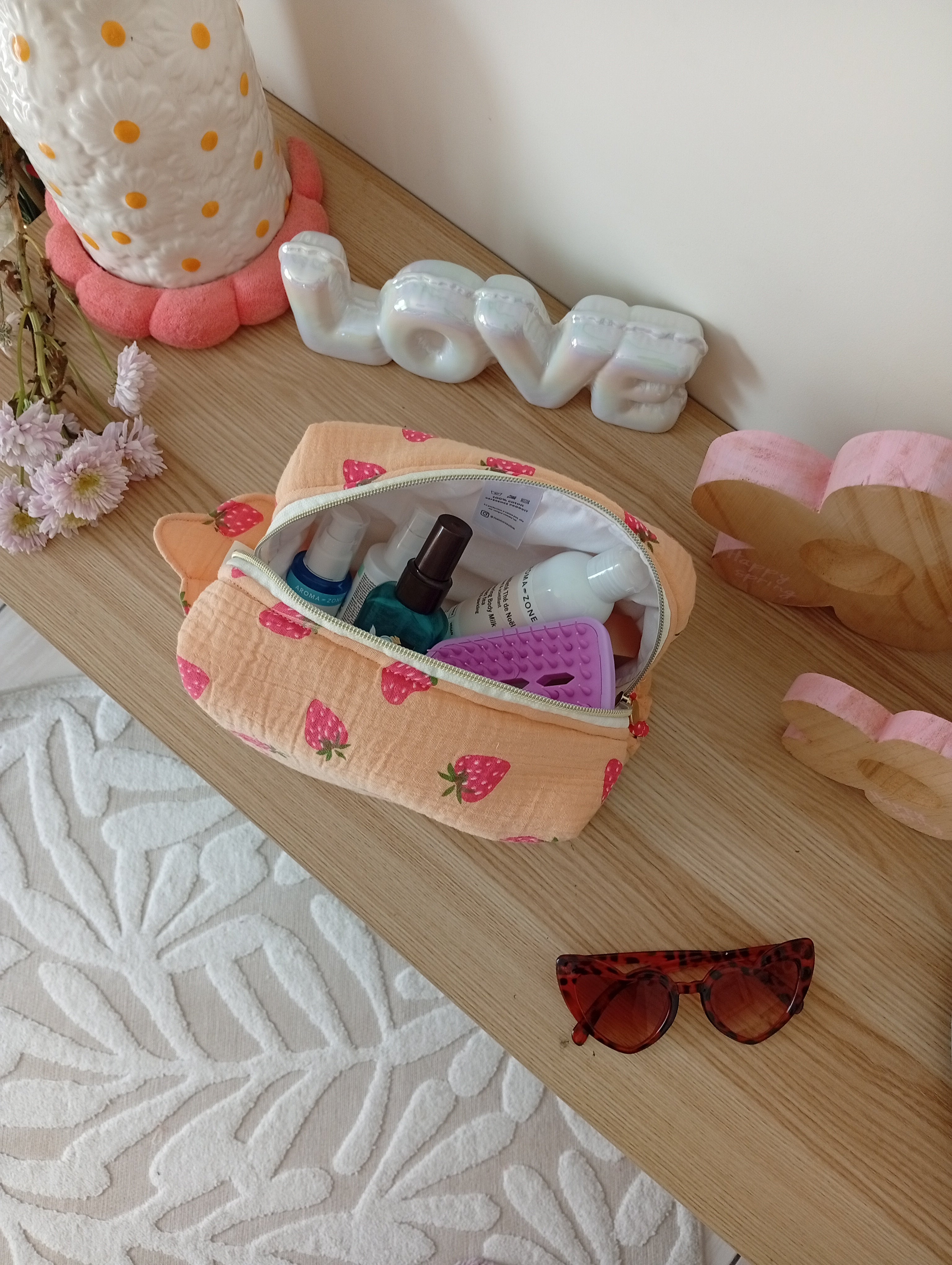 Trousses Coquillage Fraise