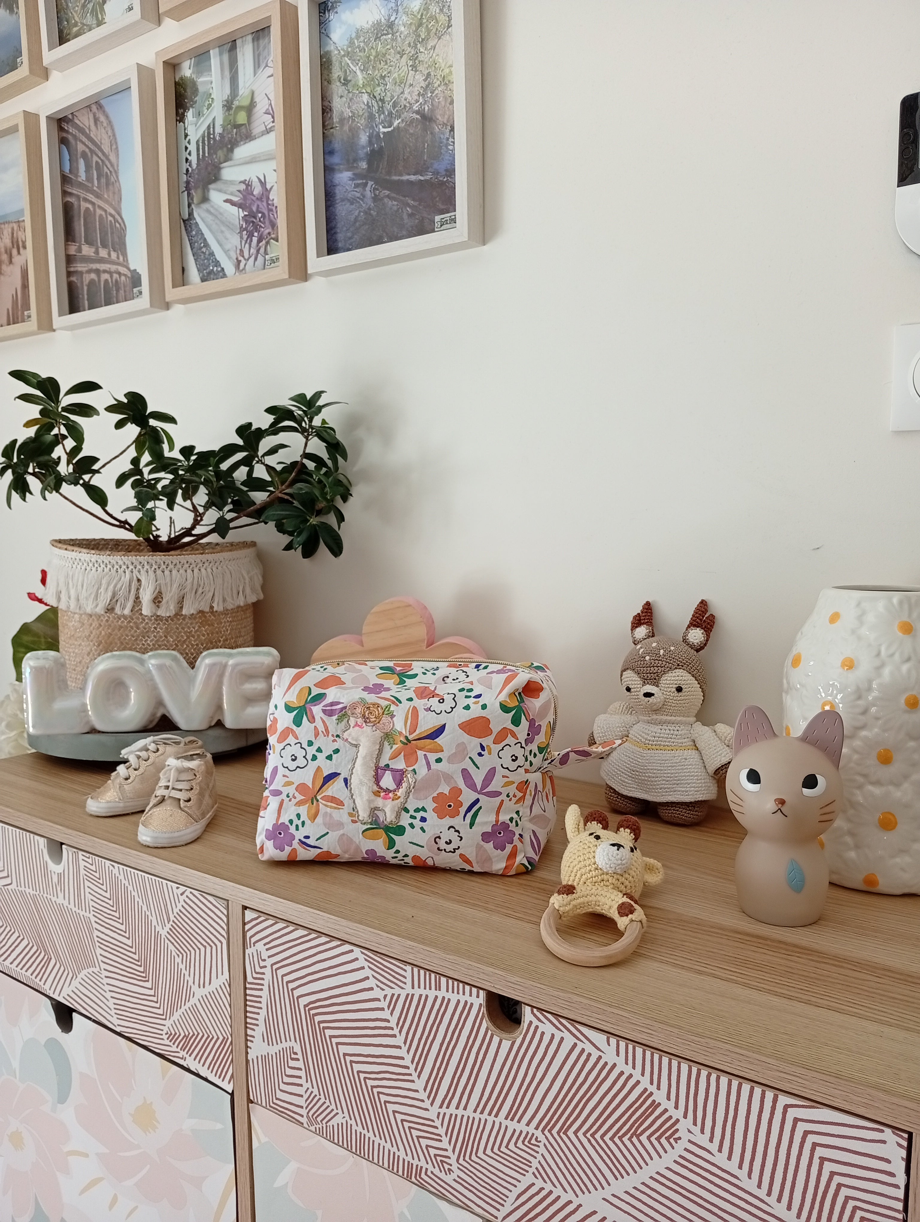 Trousse Coquillage Lama | Violette