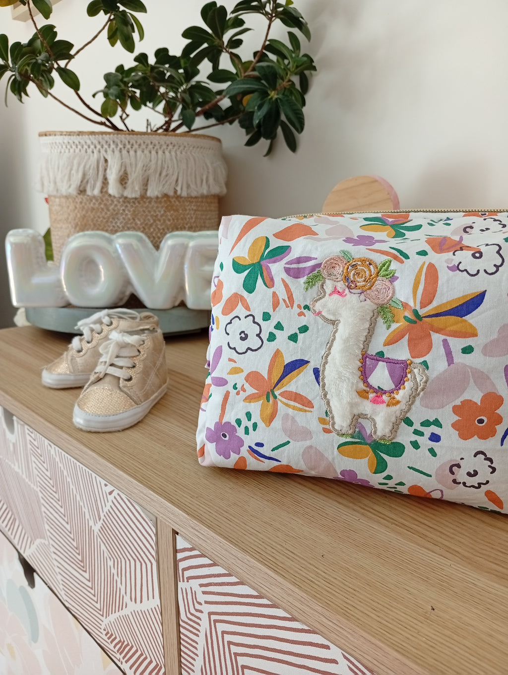 Trousse Coquillage Lama | Violette