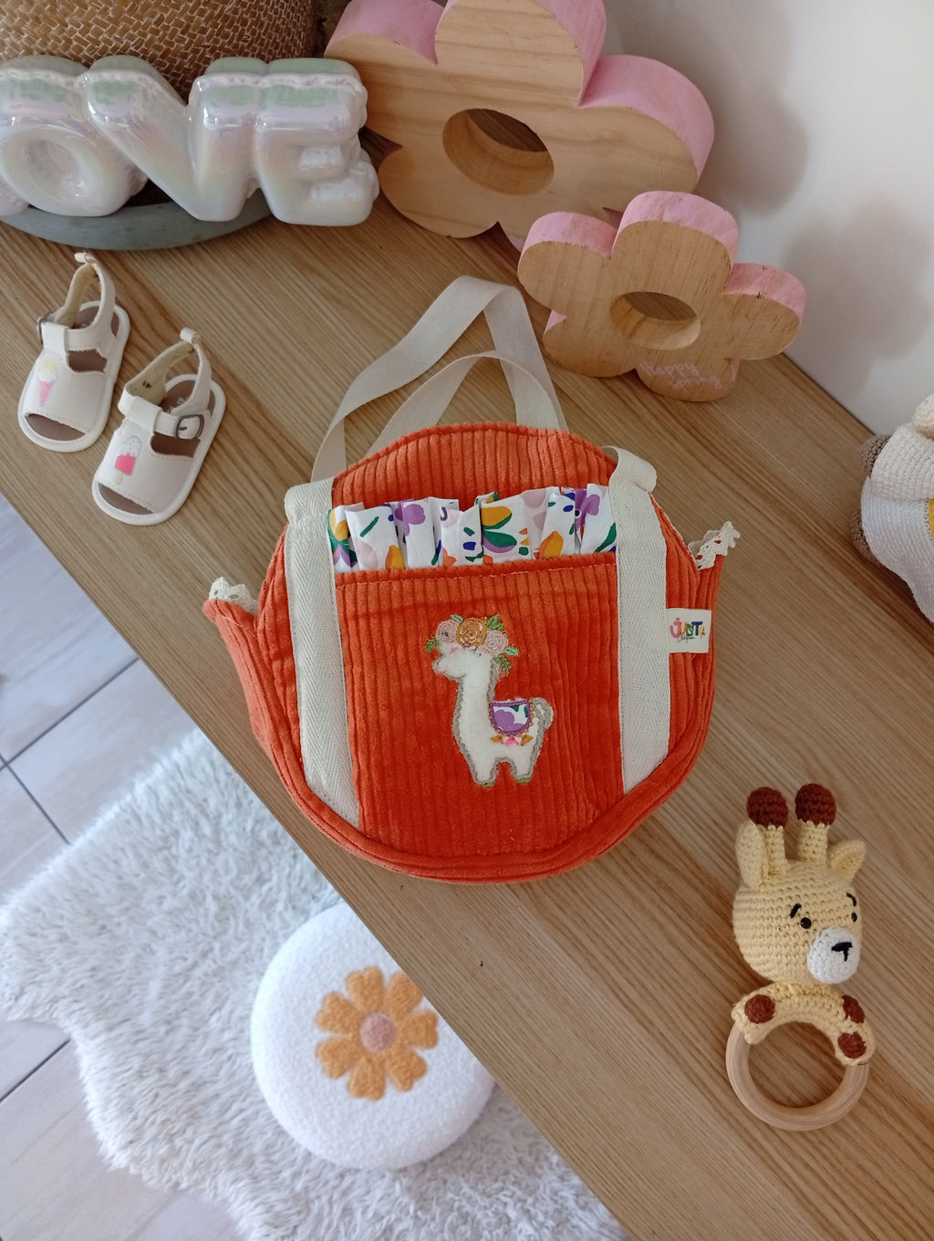 Mini Cabas | Orange - Violette