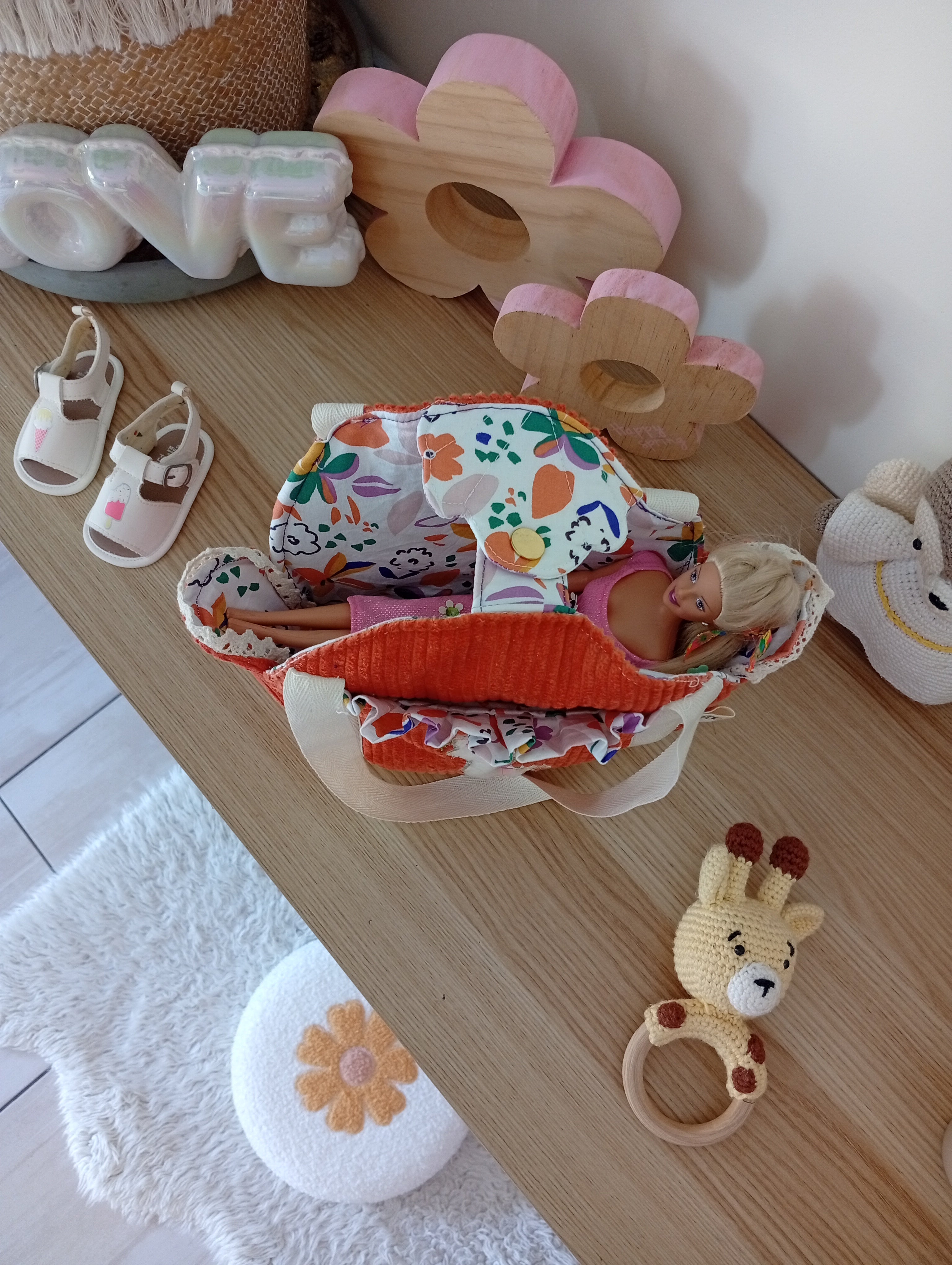 Mini Cabas | Orange - Violette