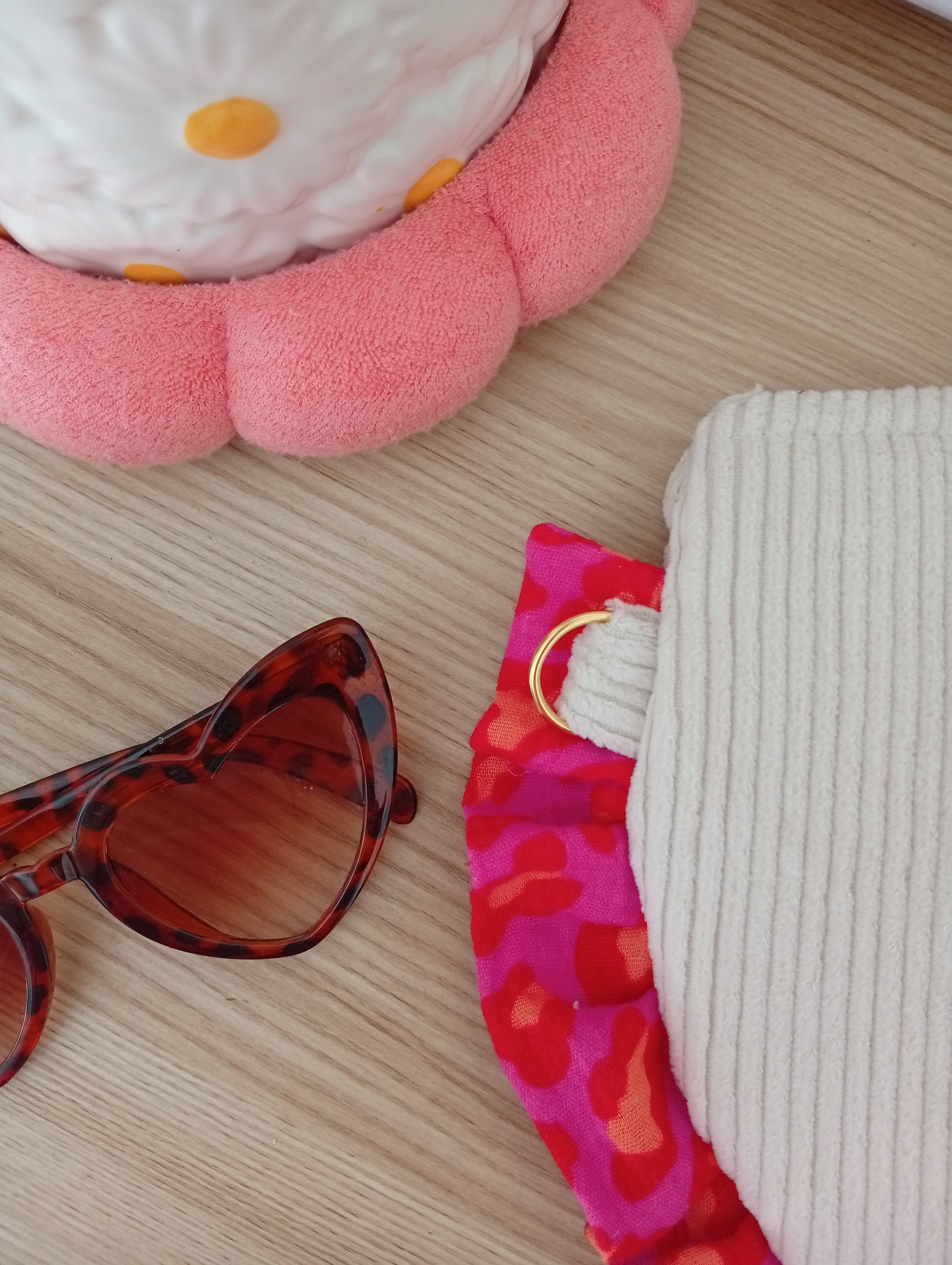 Mama Pochette Beige | Léopard Rose