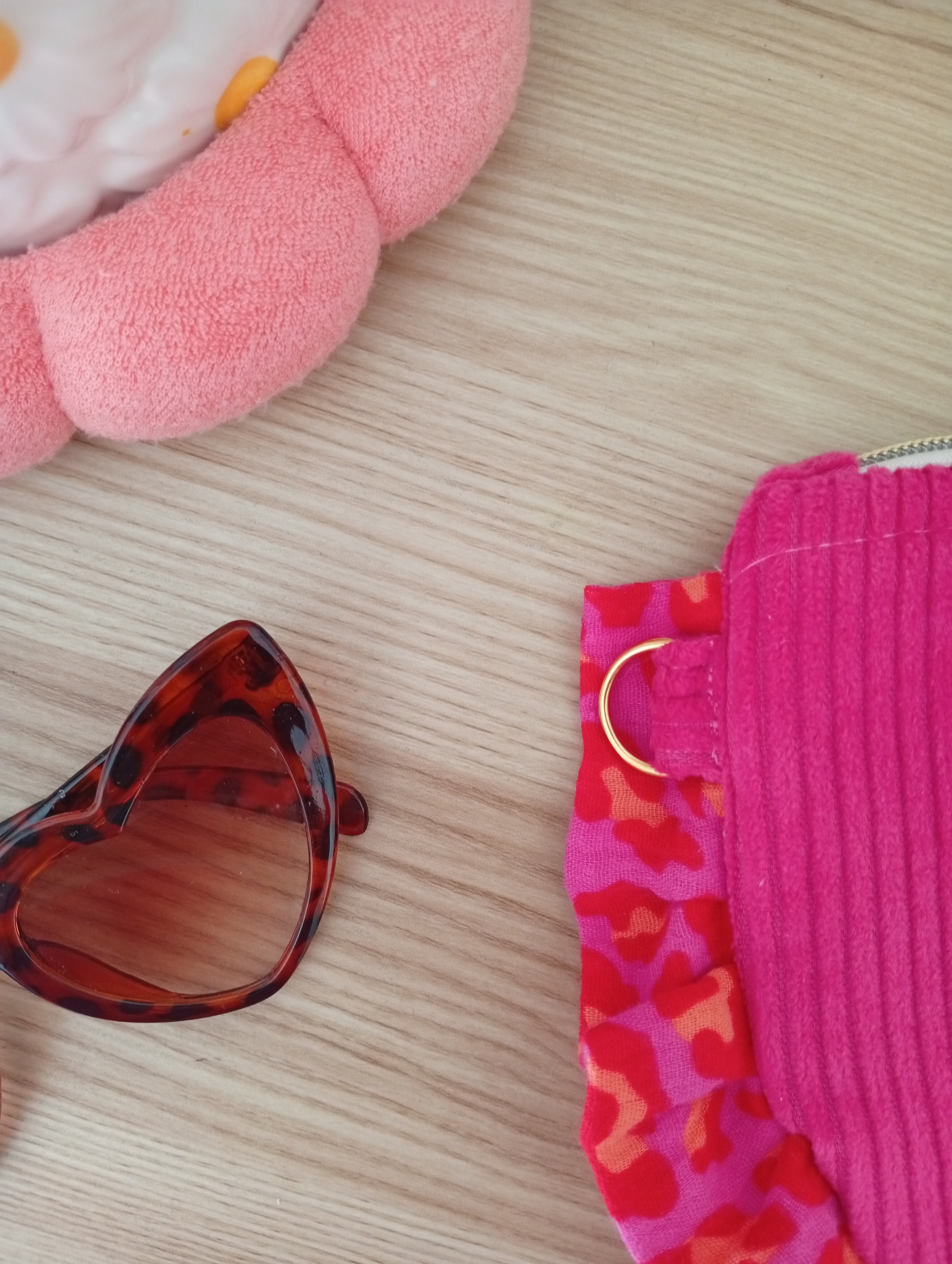 Mama Pochette Fuchsia | Léopard Rose