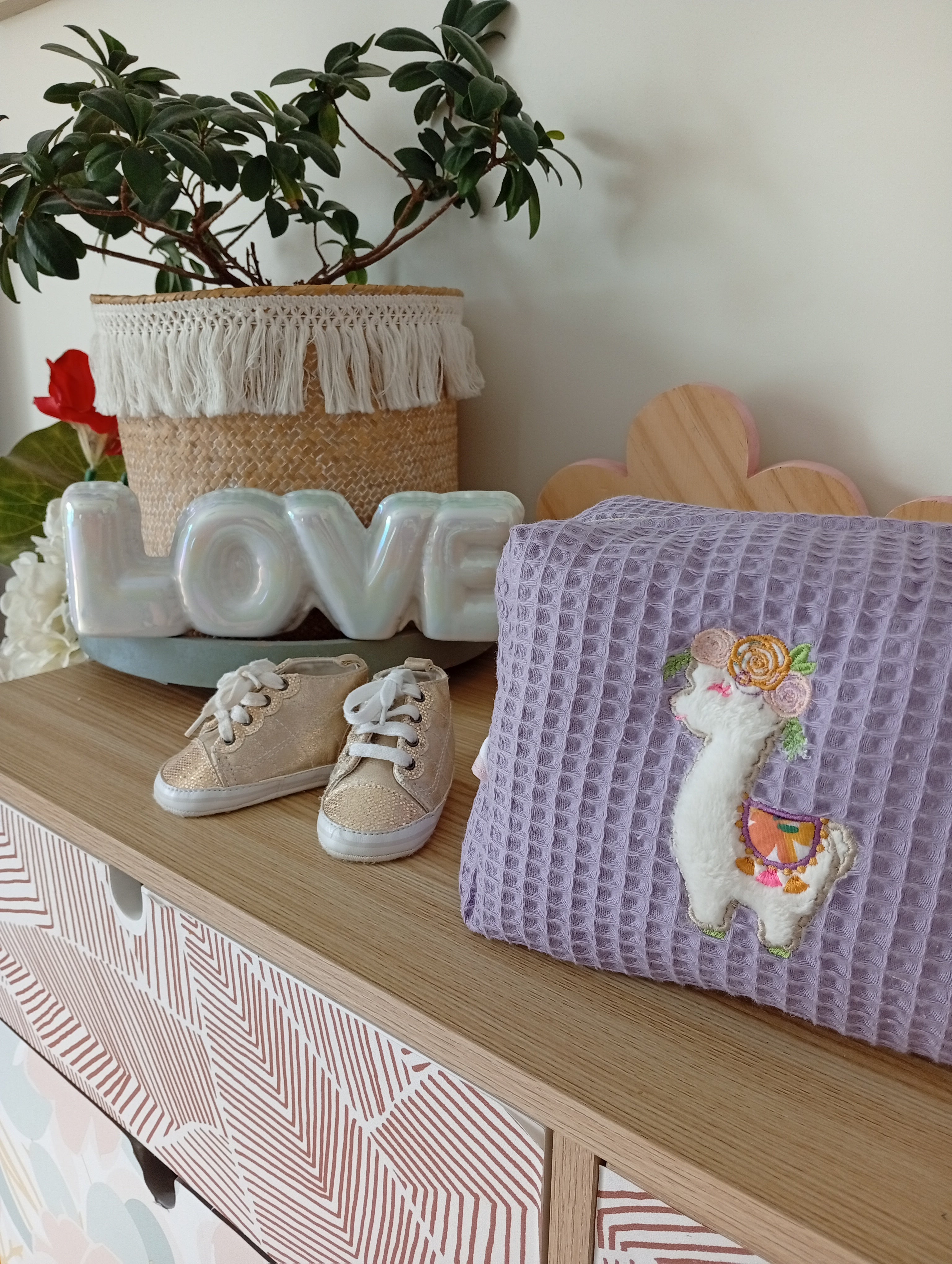 Trousse Coquillage Lama | Lila-Violette