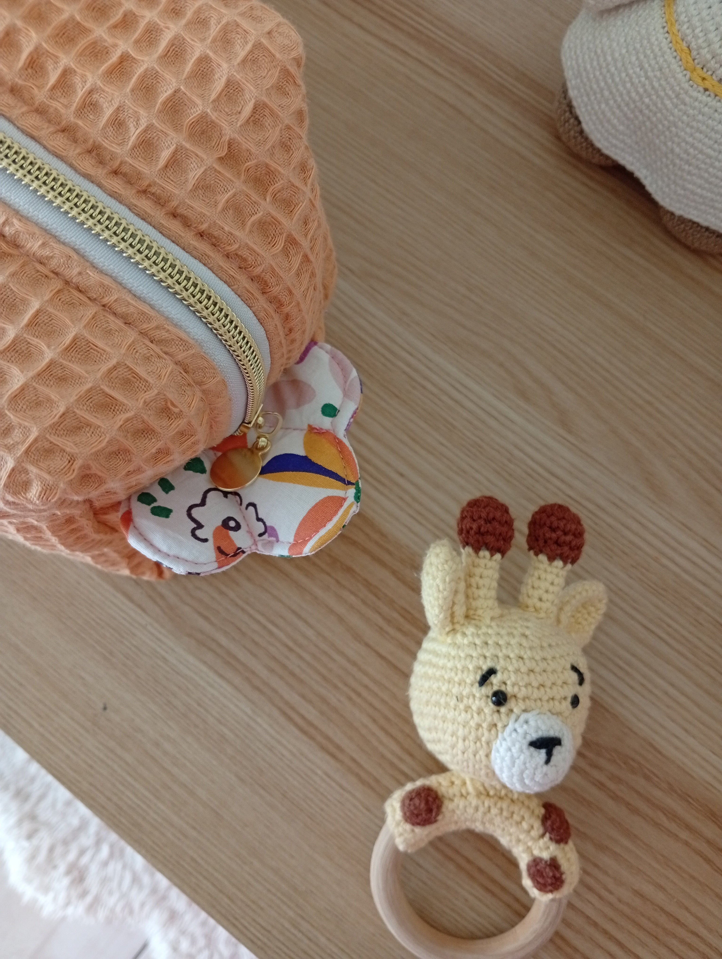 Trousse Coquillage Lama | Melon-Violette