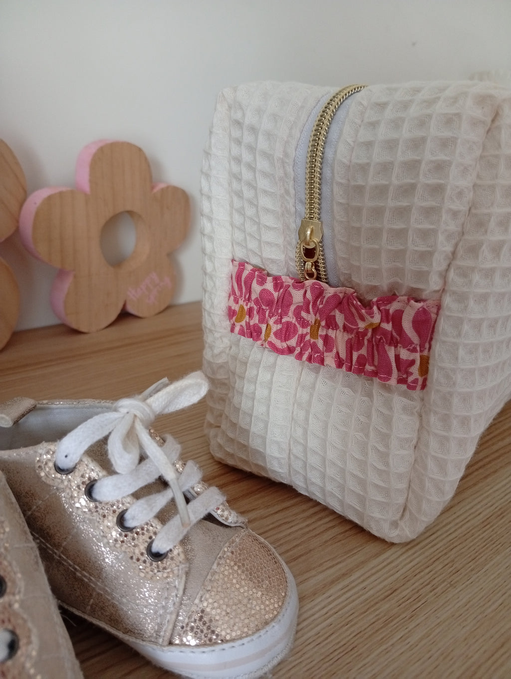 Trousse Coquillage Lama | Ecru-Marguerite
