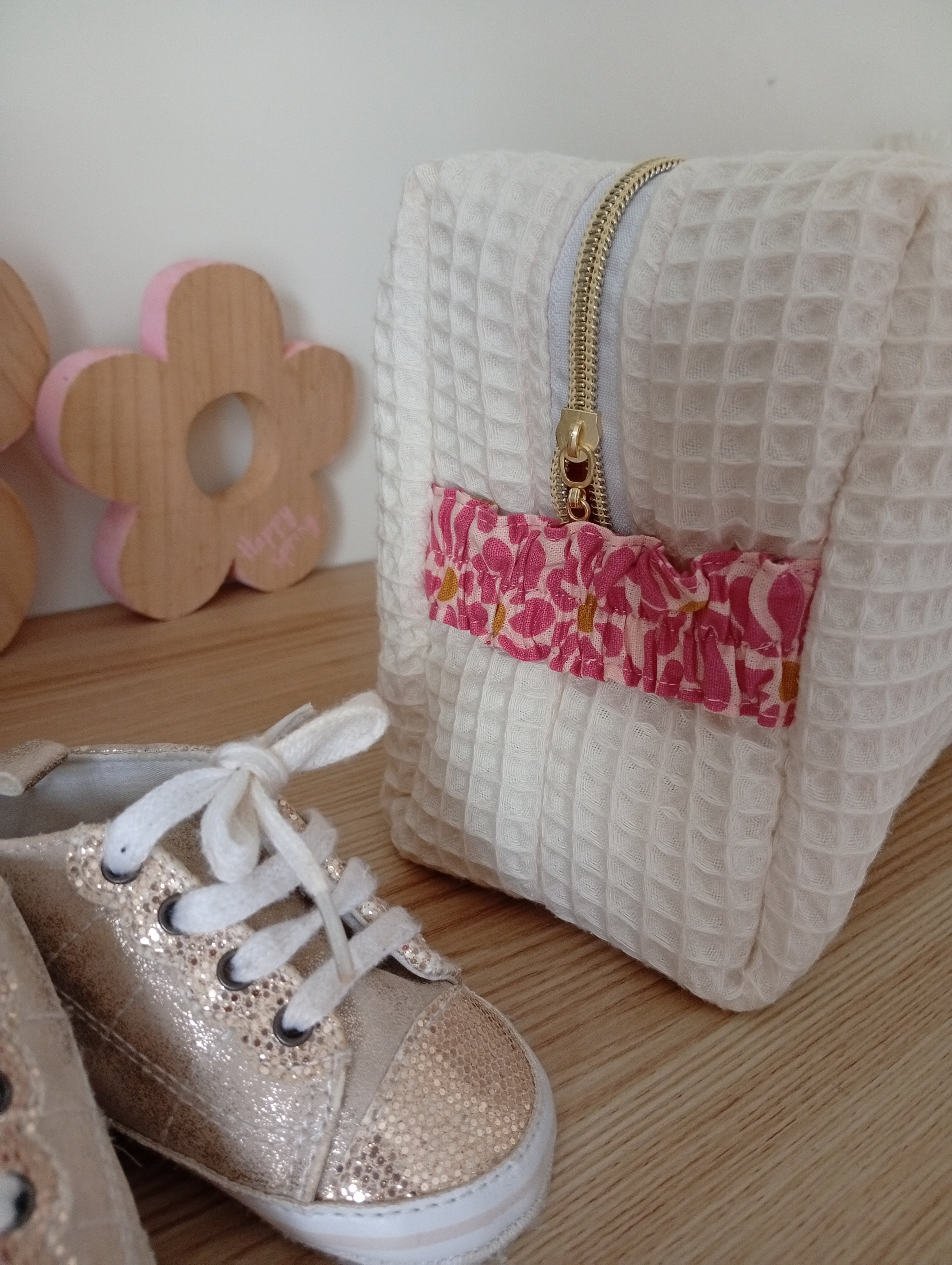 Trousse Coquillage Lama | Ecru-Marguerite