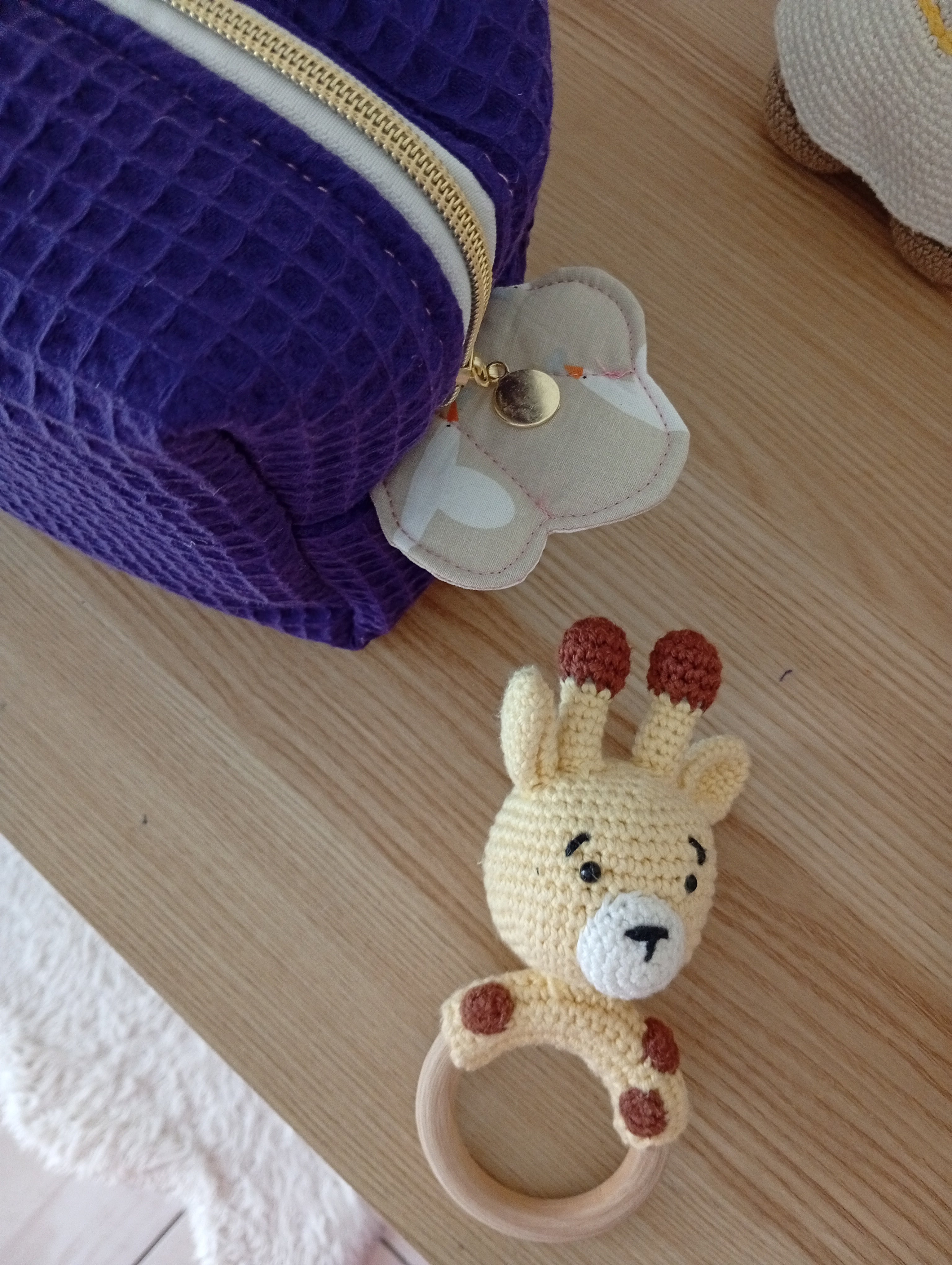 Trousse Coquillage Lama | Violet Foncé-Hirondelle