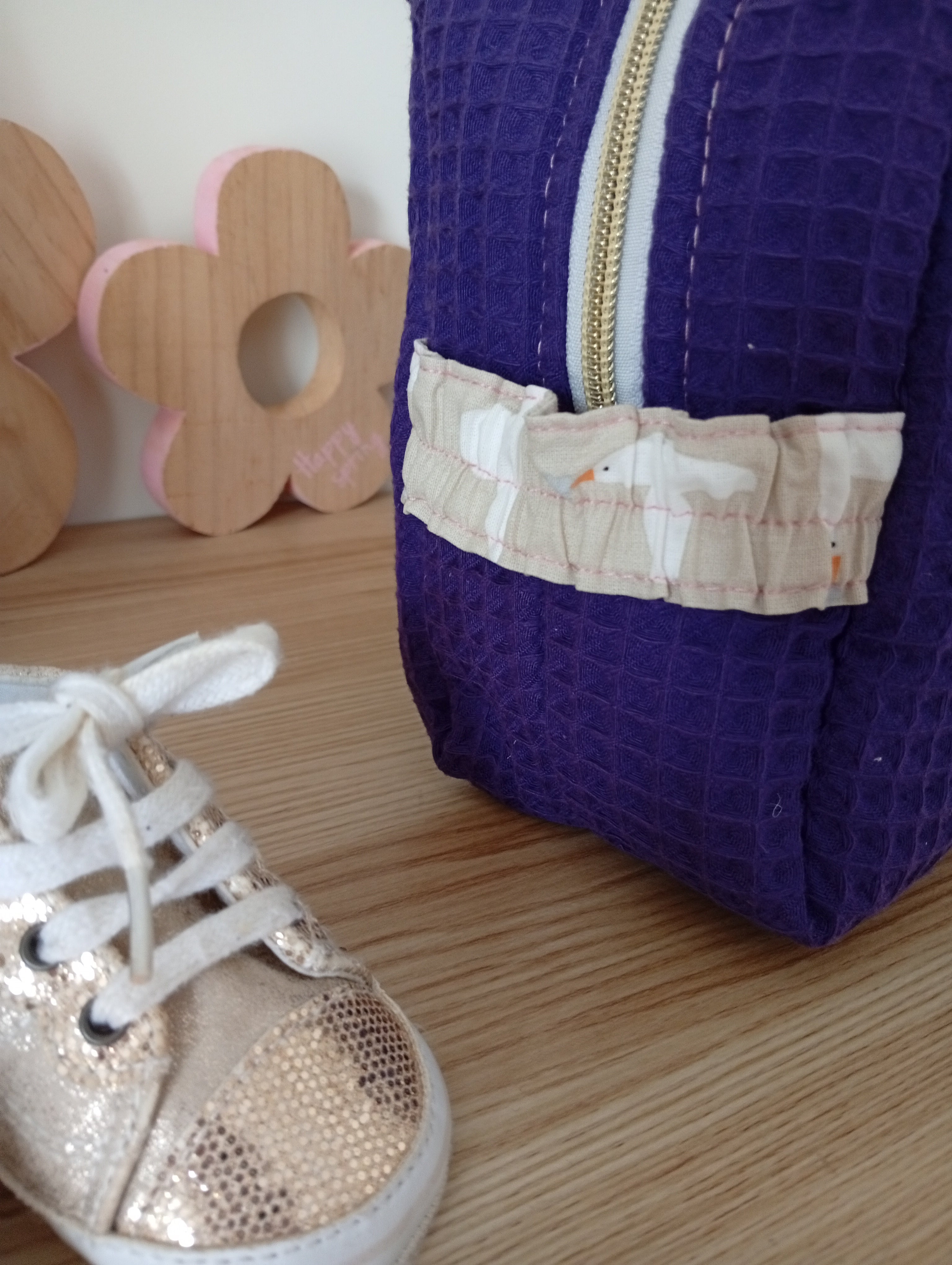 Trousse Coquillage Lama | Violet Foncé-Hirondelle