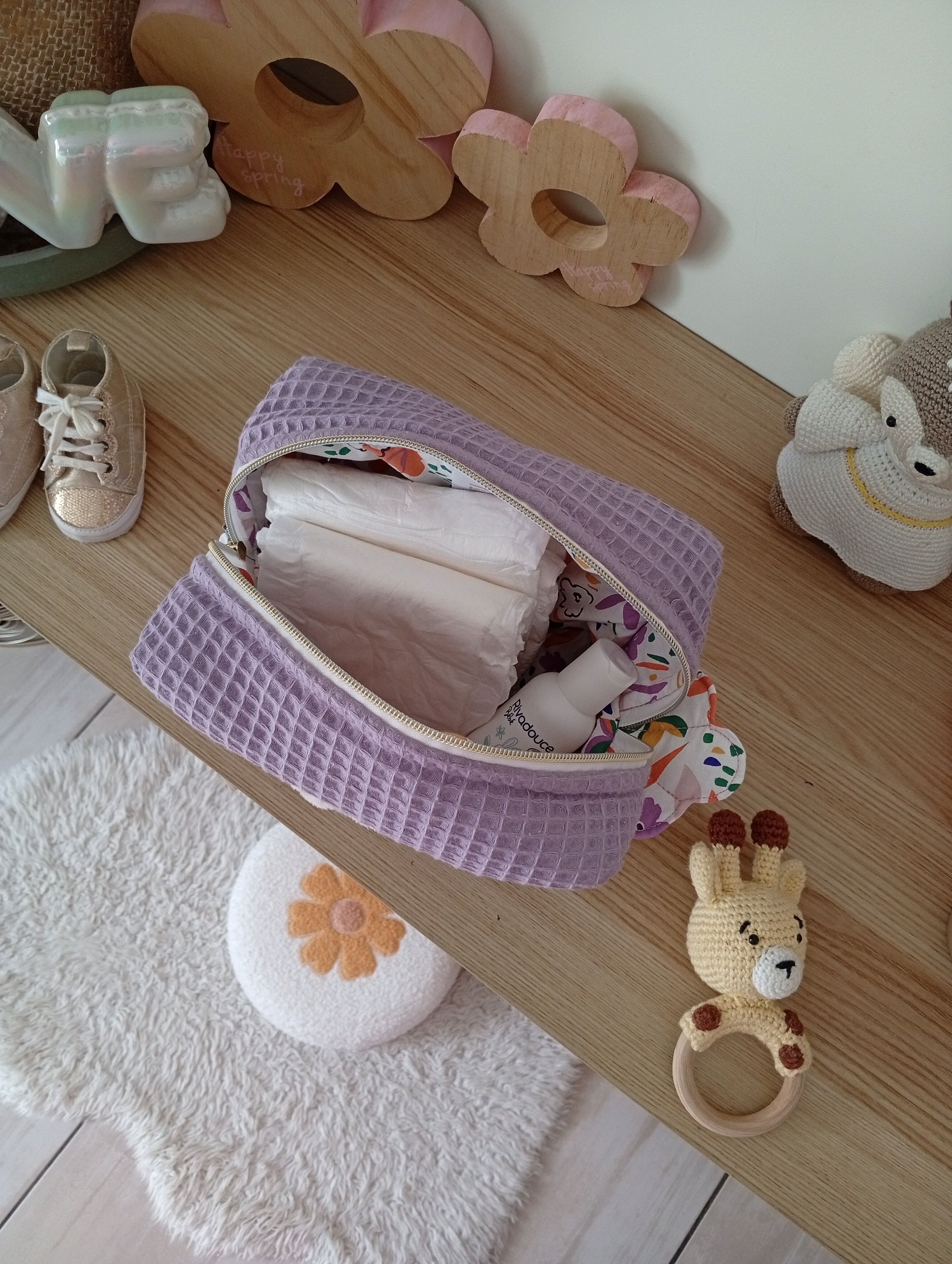 Trousse Coquillage Lama | Lila-Violette