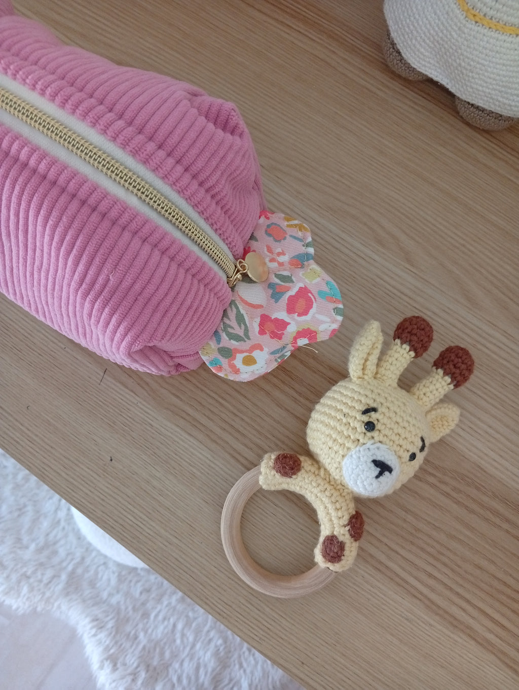 Mini trousse Coquillage Lettre | Rose-Janet Rose