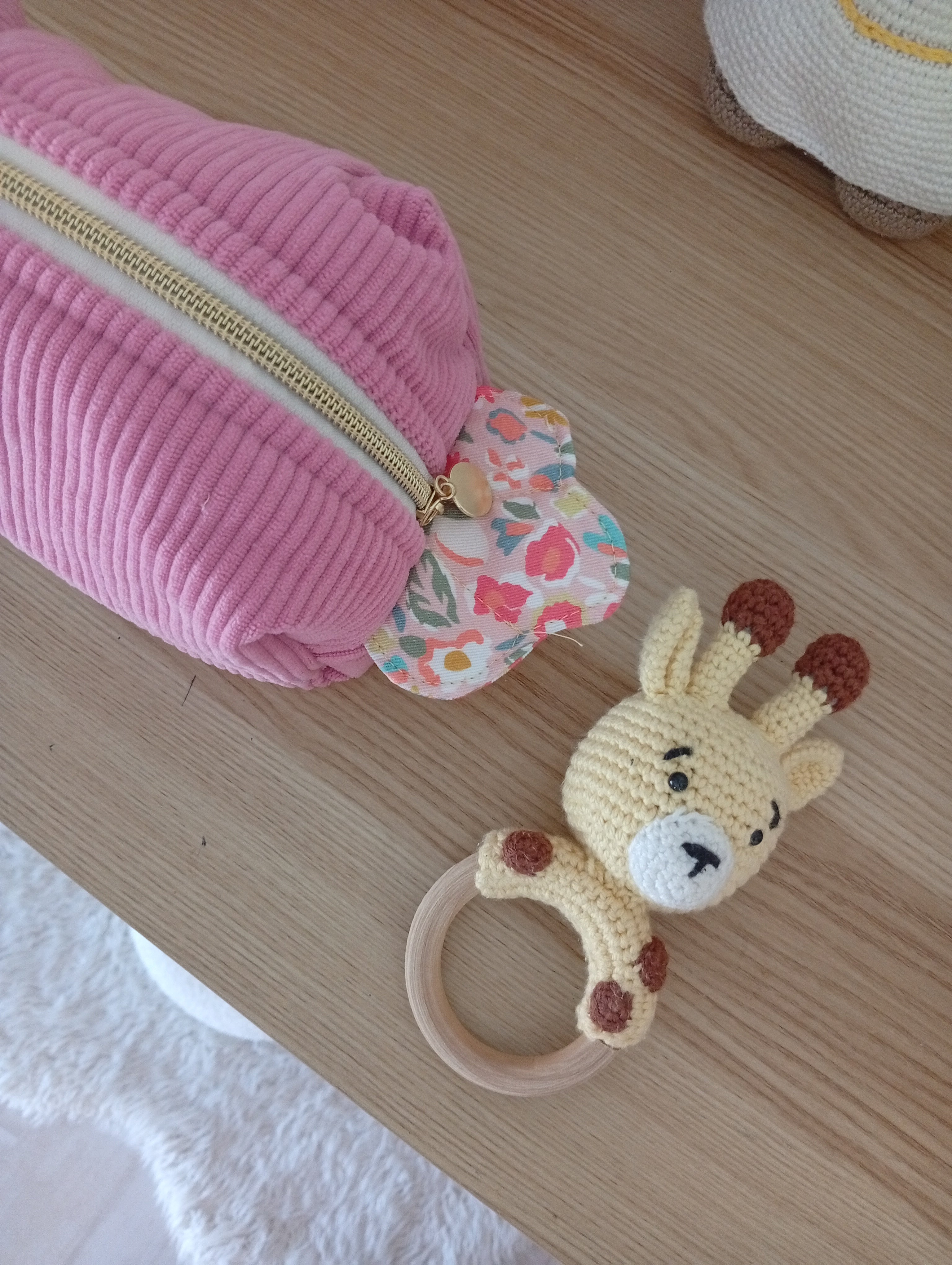 Mini trousse Coquillage Lettre | Rose-Janet Rose