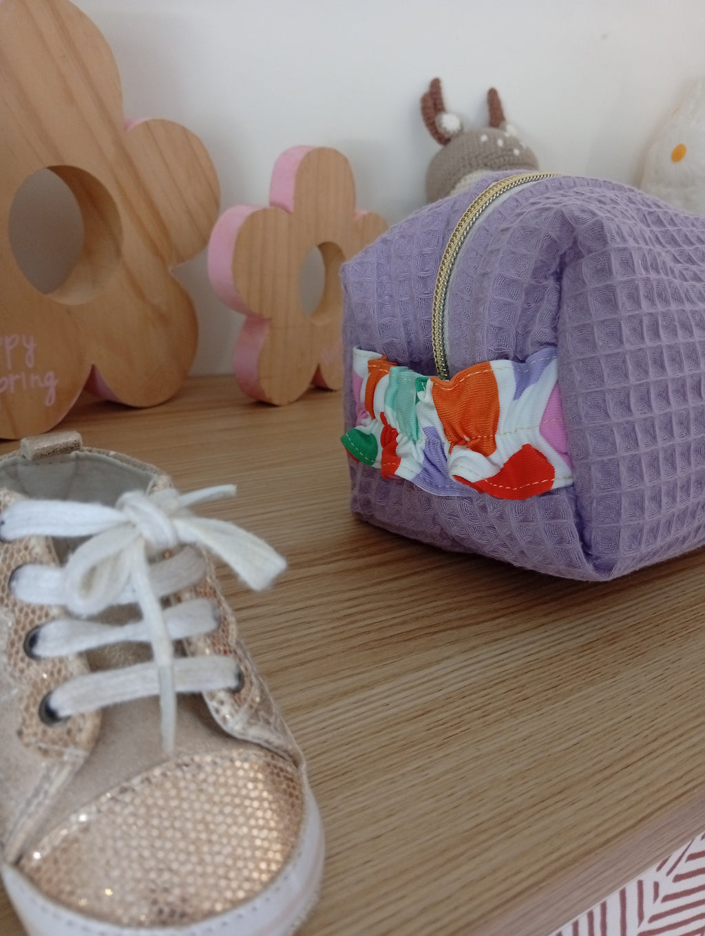 Mini trousse Coquillage Lettre | Lila-Cœur