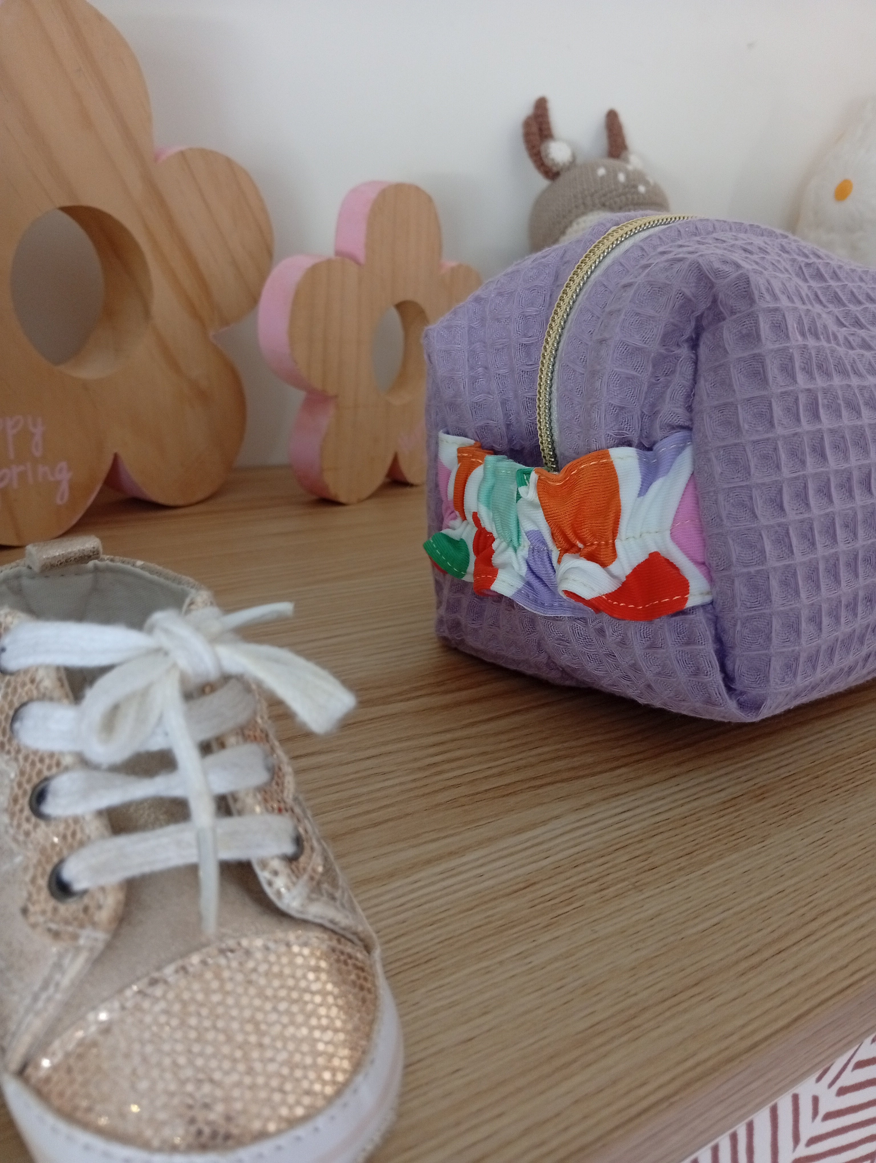 Mini trousse Coquillage Lettre | Lila-Cœur