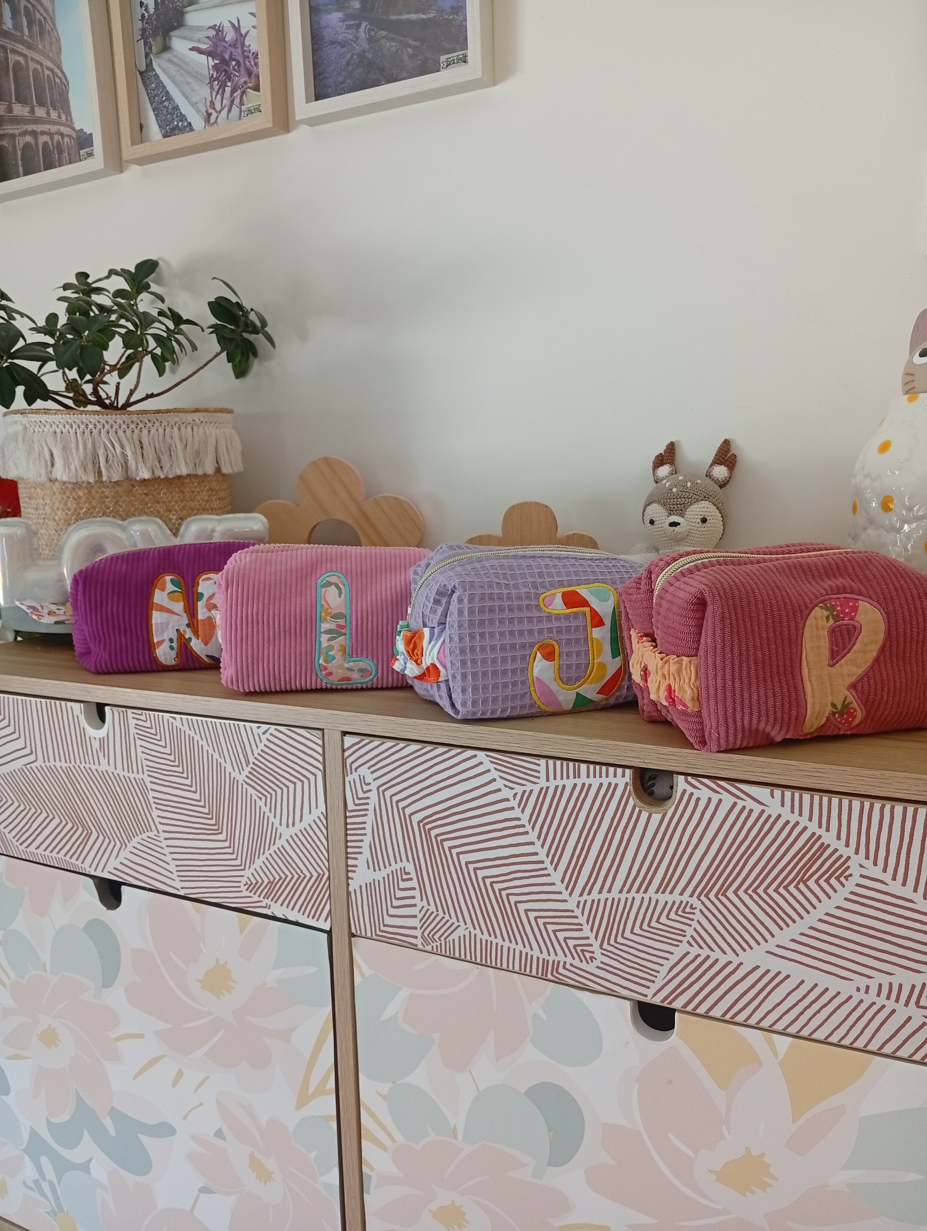 Mini trousse Coquillage Lettre
