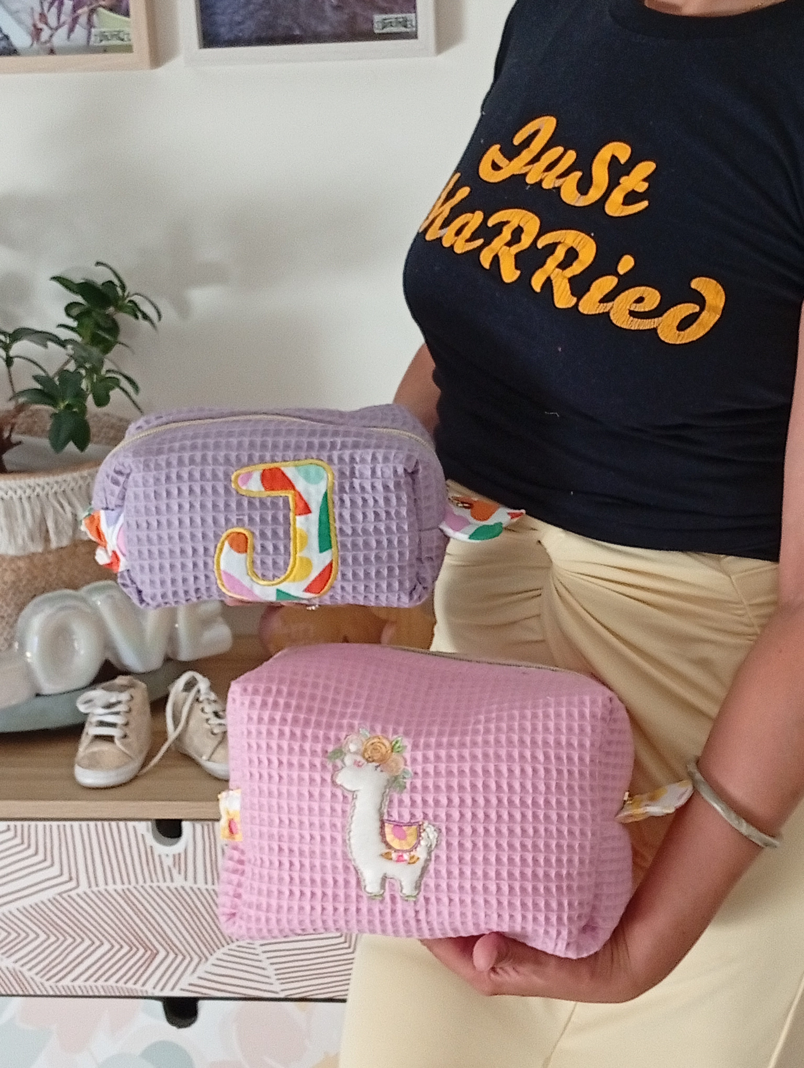 Mini trousse Coquillage Lettre | Lila-Cœur