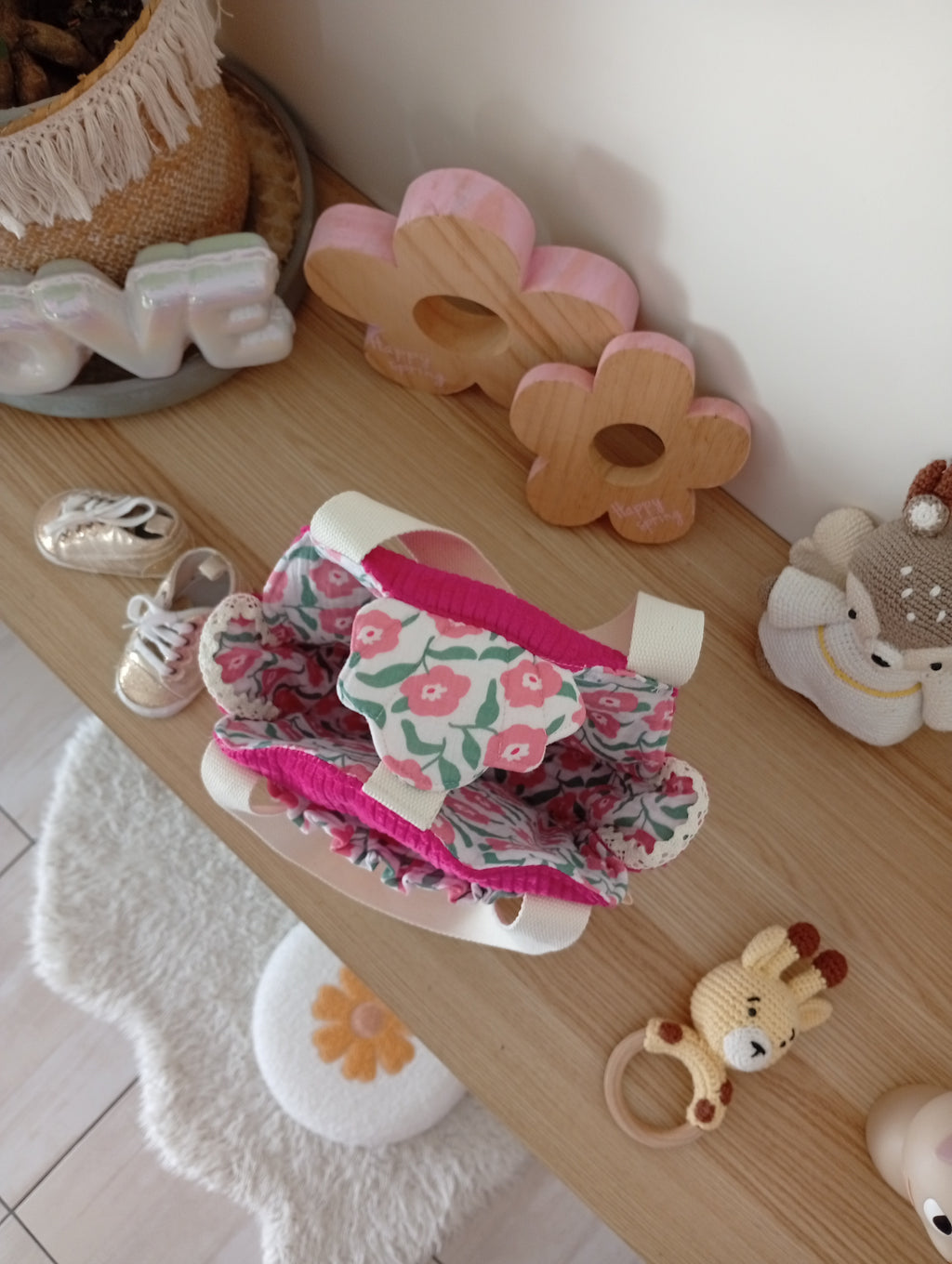 Mini Cabas | Fuchsia - Storia