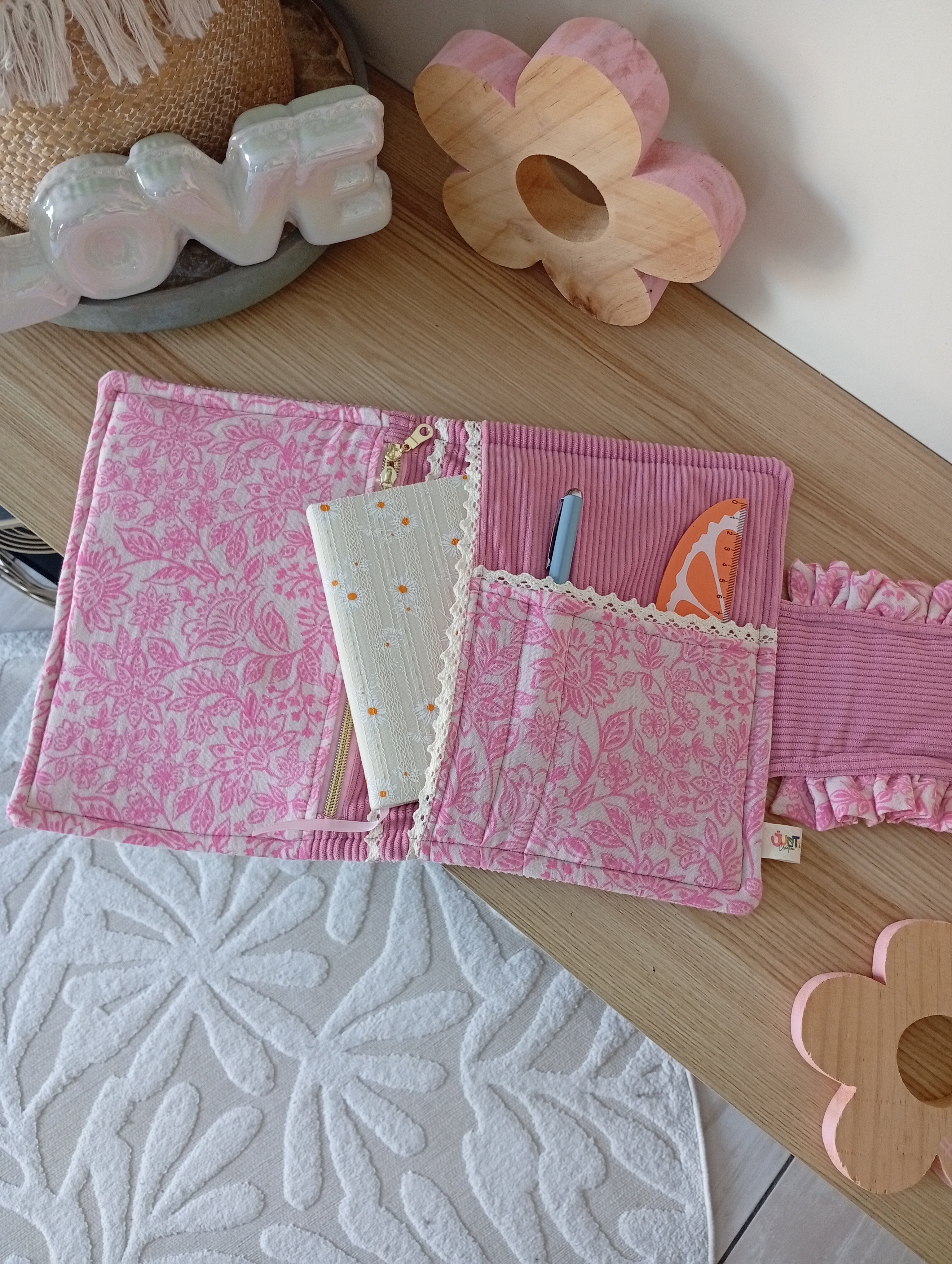 Organise ta journée Personnalisable Rose | Fleurs Rose