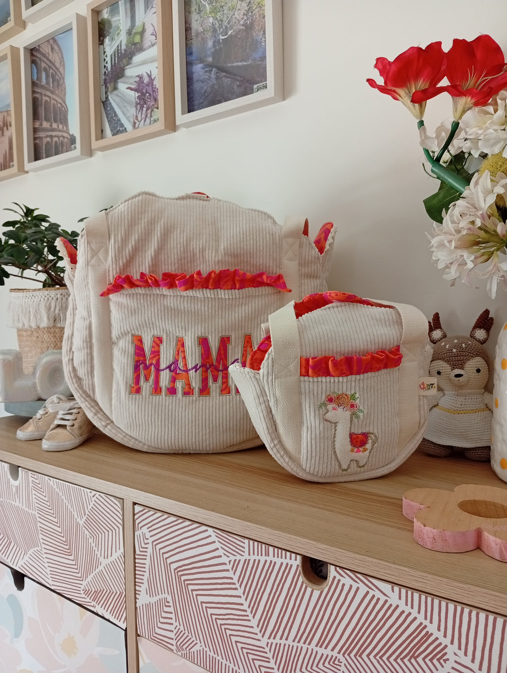 Matchy de Cabas Beige | Orange Violet