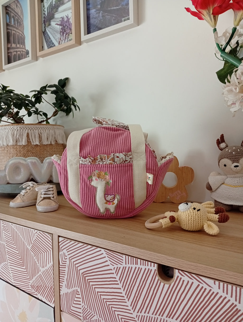 Mini Cabas Rose | Pastel