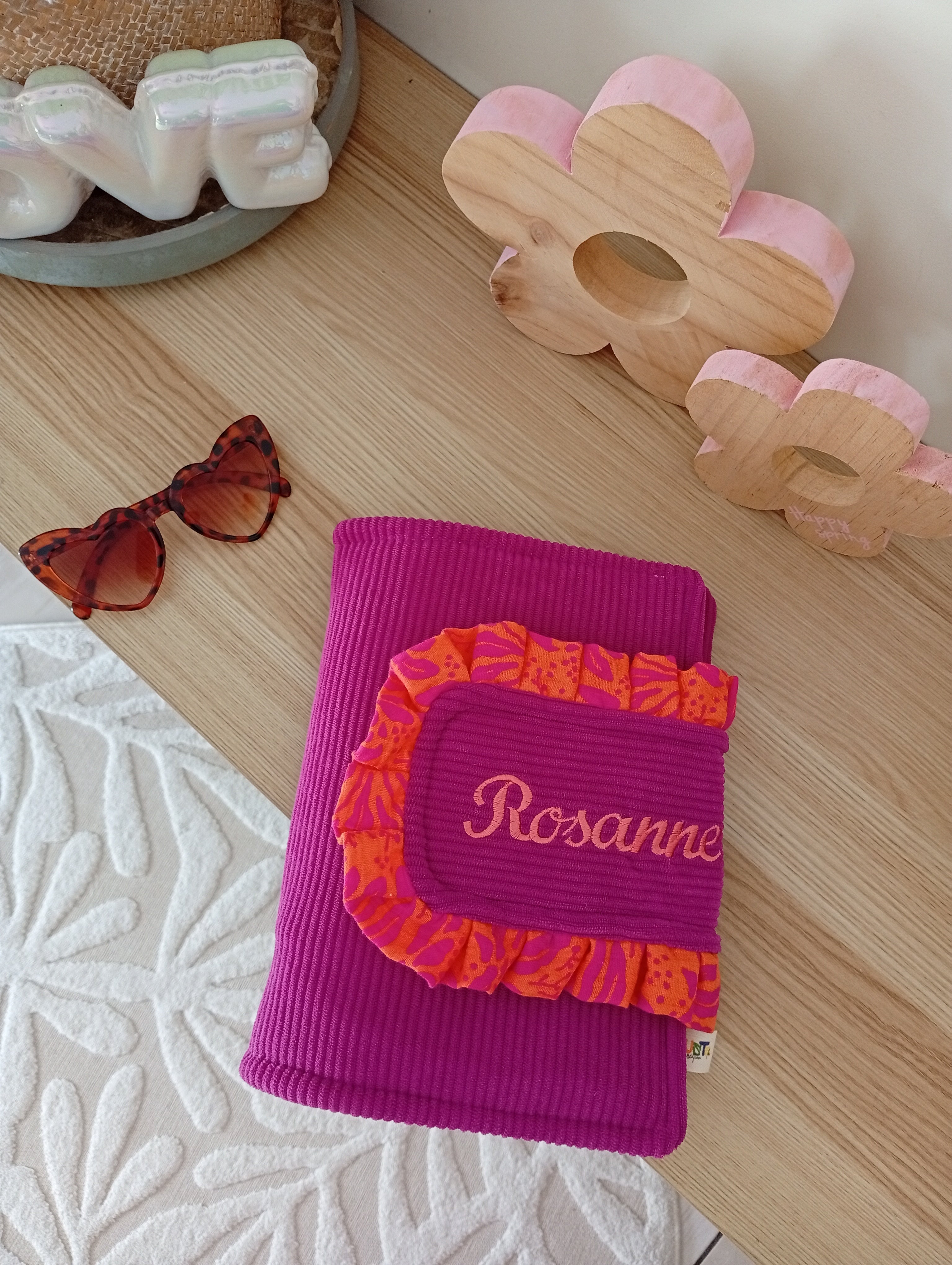 Organise ta journée | Personnalisable Cyclamen | Orange Violet