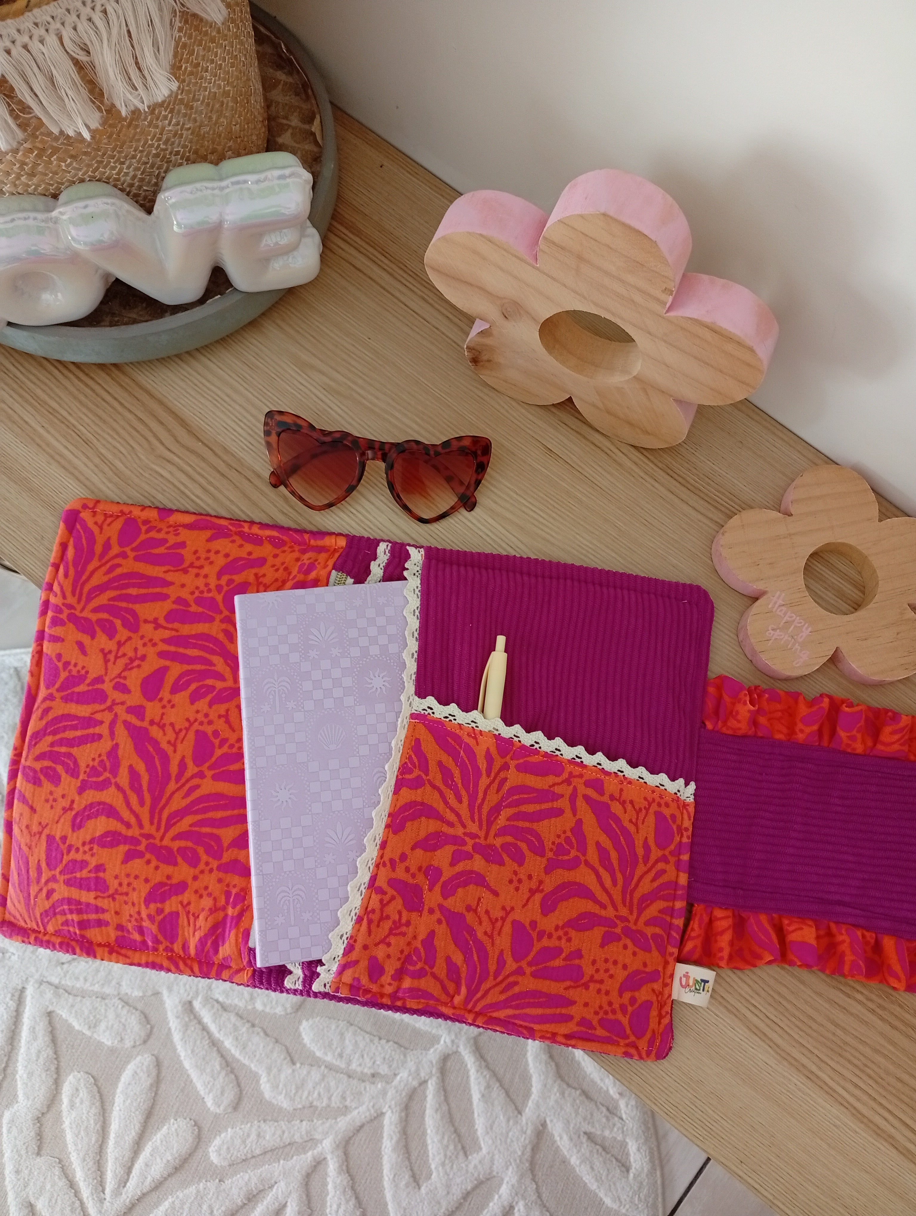 Organise ta journée | Personnalisable Cyclamen | Orange Violet