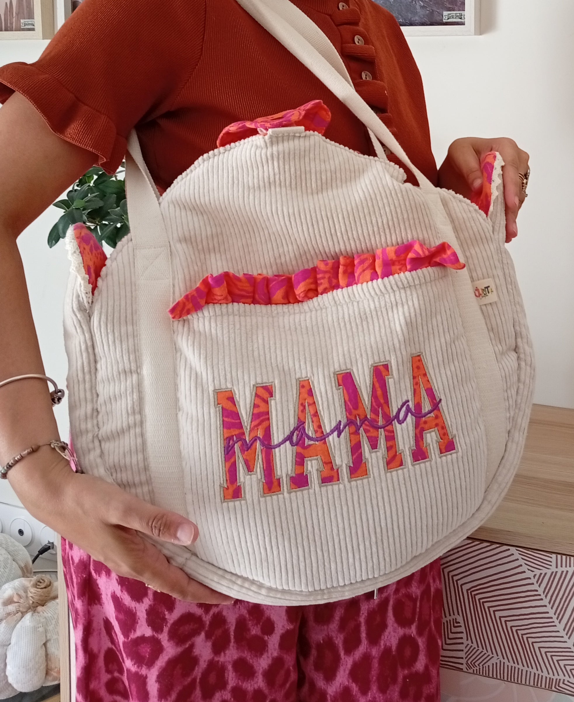 Mama Cabas Beige | Orange Violet