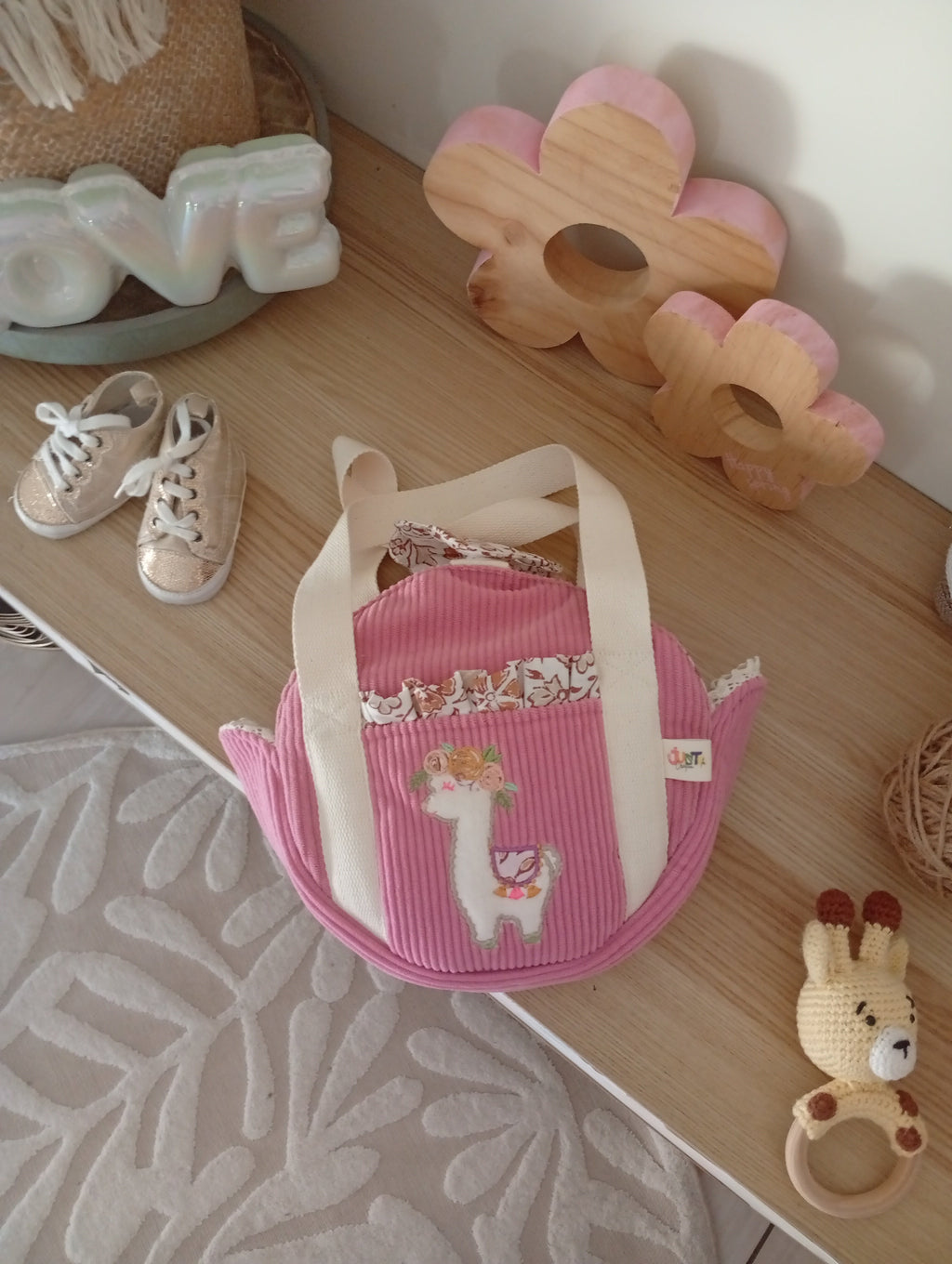 Mini Cabas Rose | Pastel
