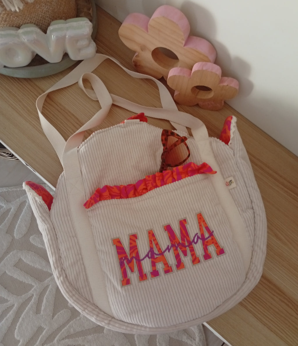 Mama Cabas Beige | Orange Violet