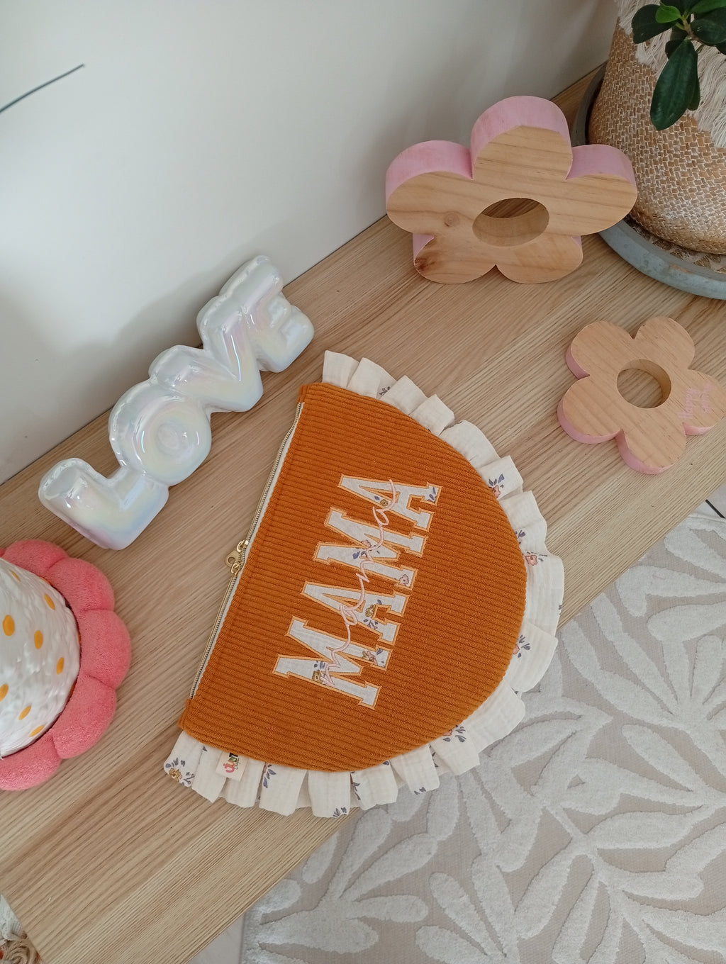 Mama Pochette Safran | Fleur Poudre