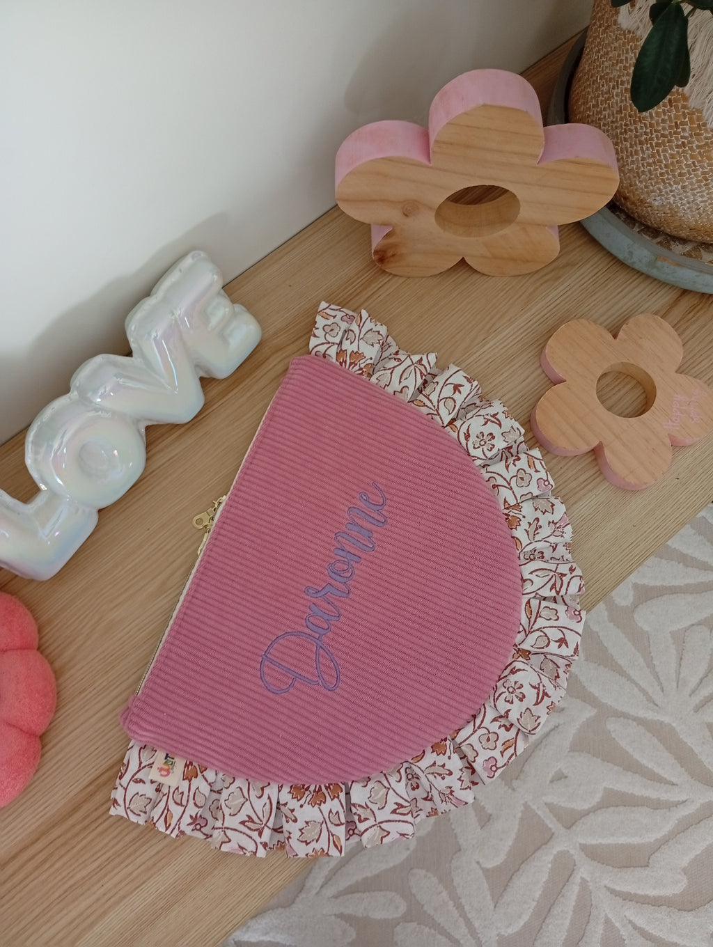 Pochette Lettre Attachée Rose | Pastel