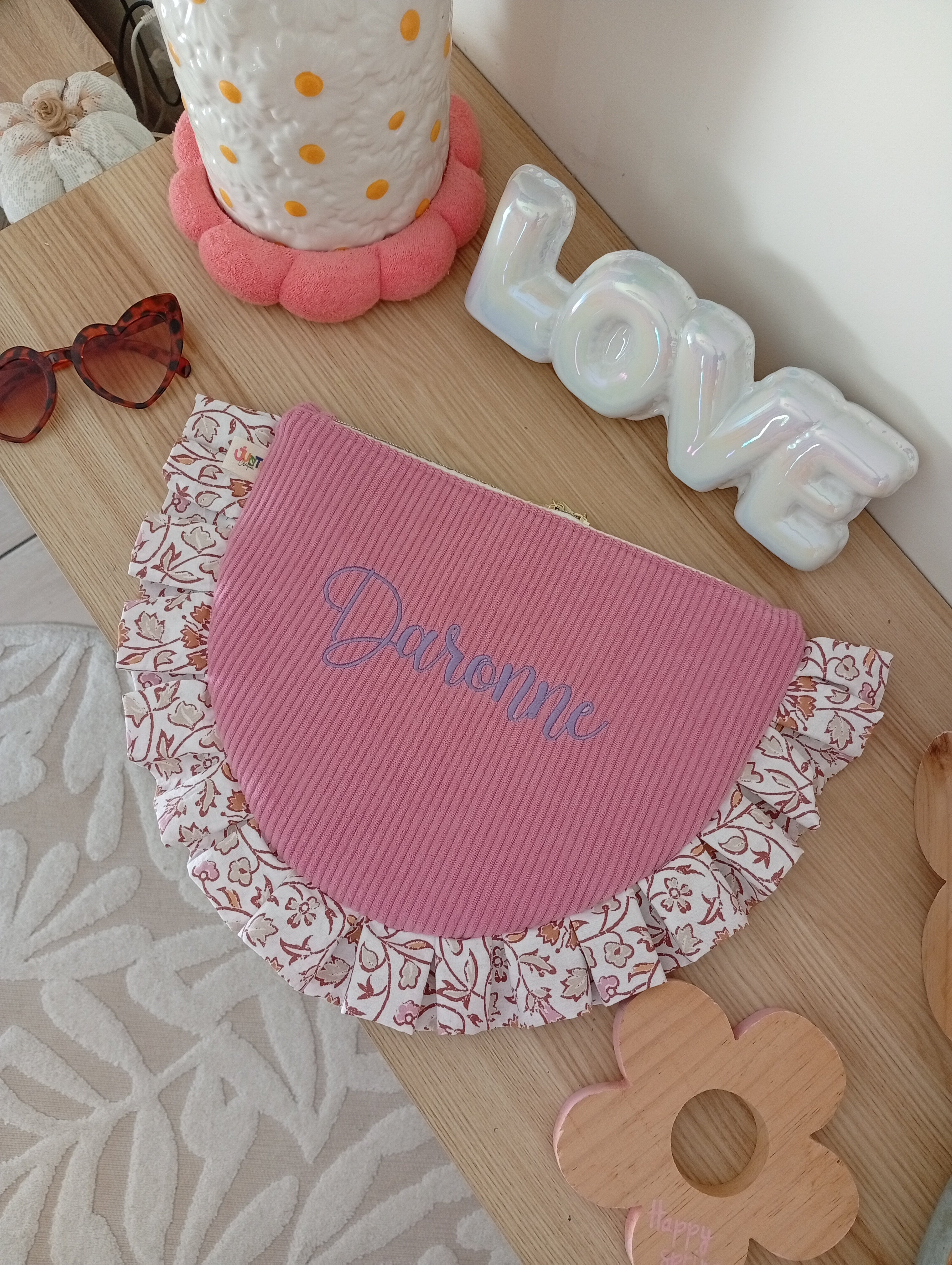 Pochette Lettre Attachée Rose | Pastel
