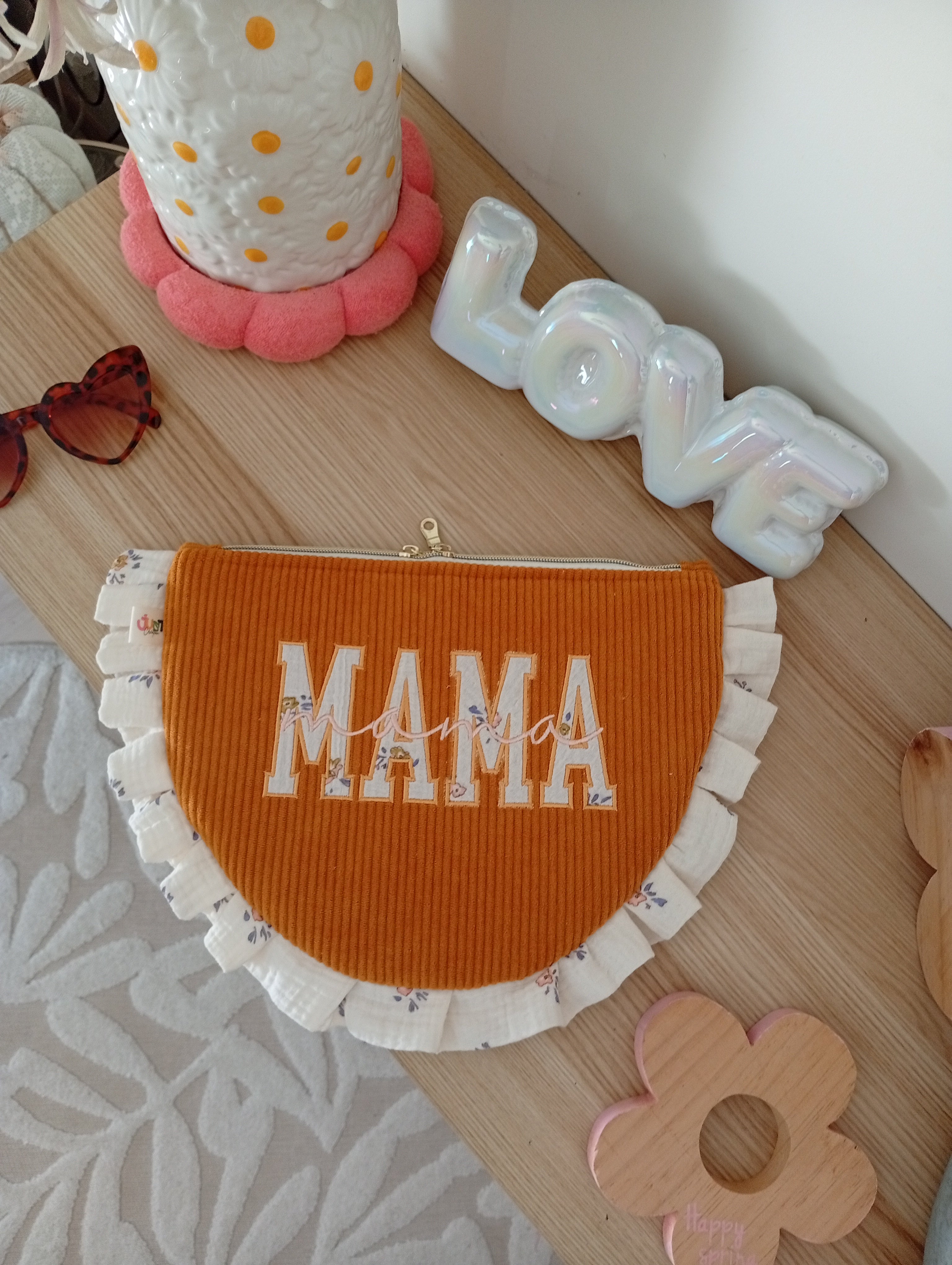 Mama Pochette Safran | Fleur Poudre