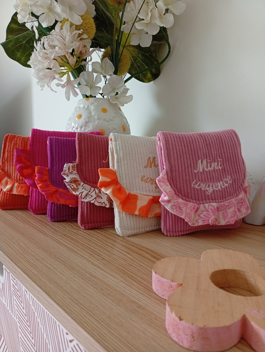 Mini Urgence Beige | Fleurs Saumon