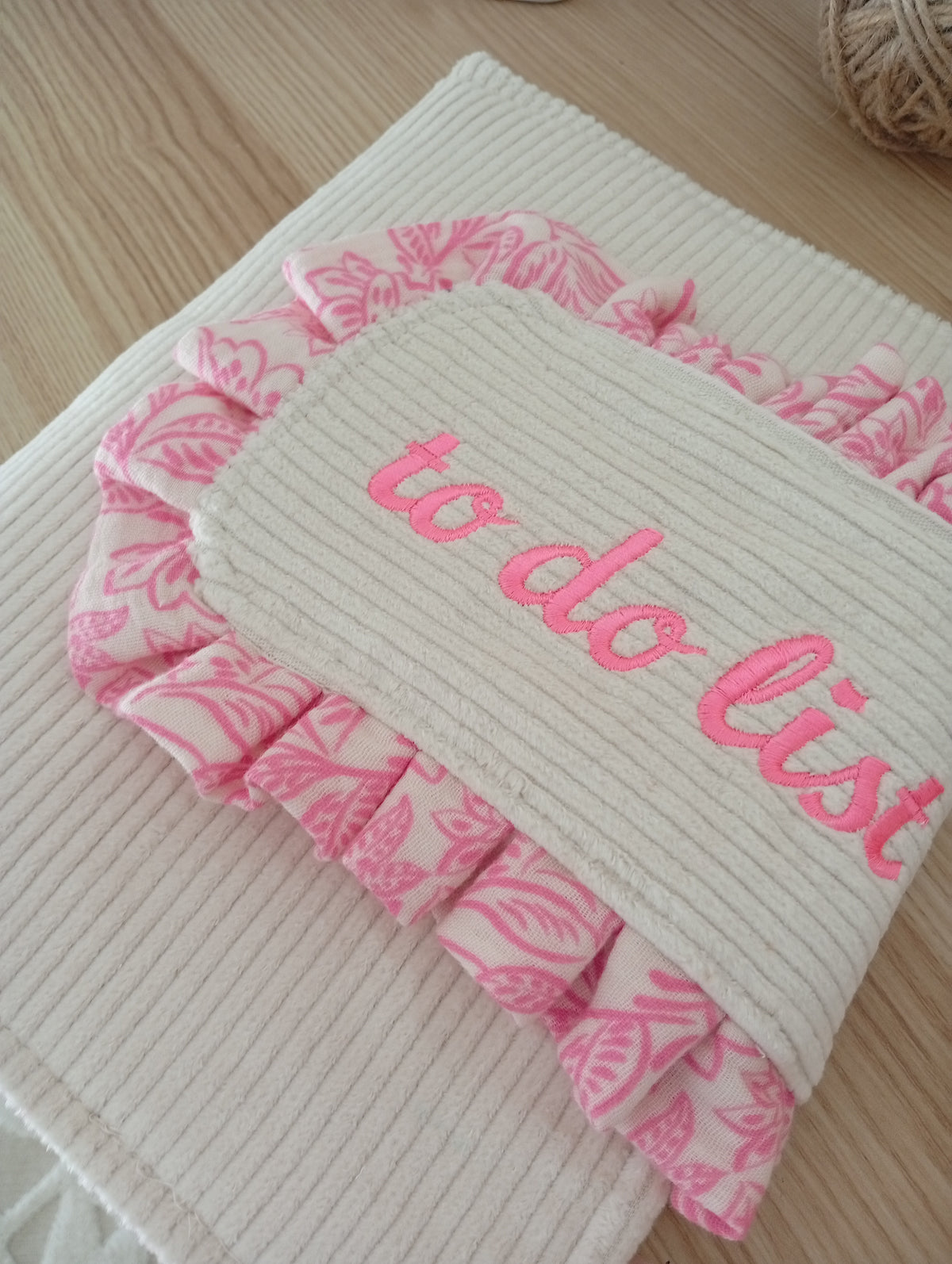 Organise ta journée | Beige - Fleurs Rose