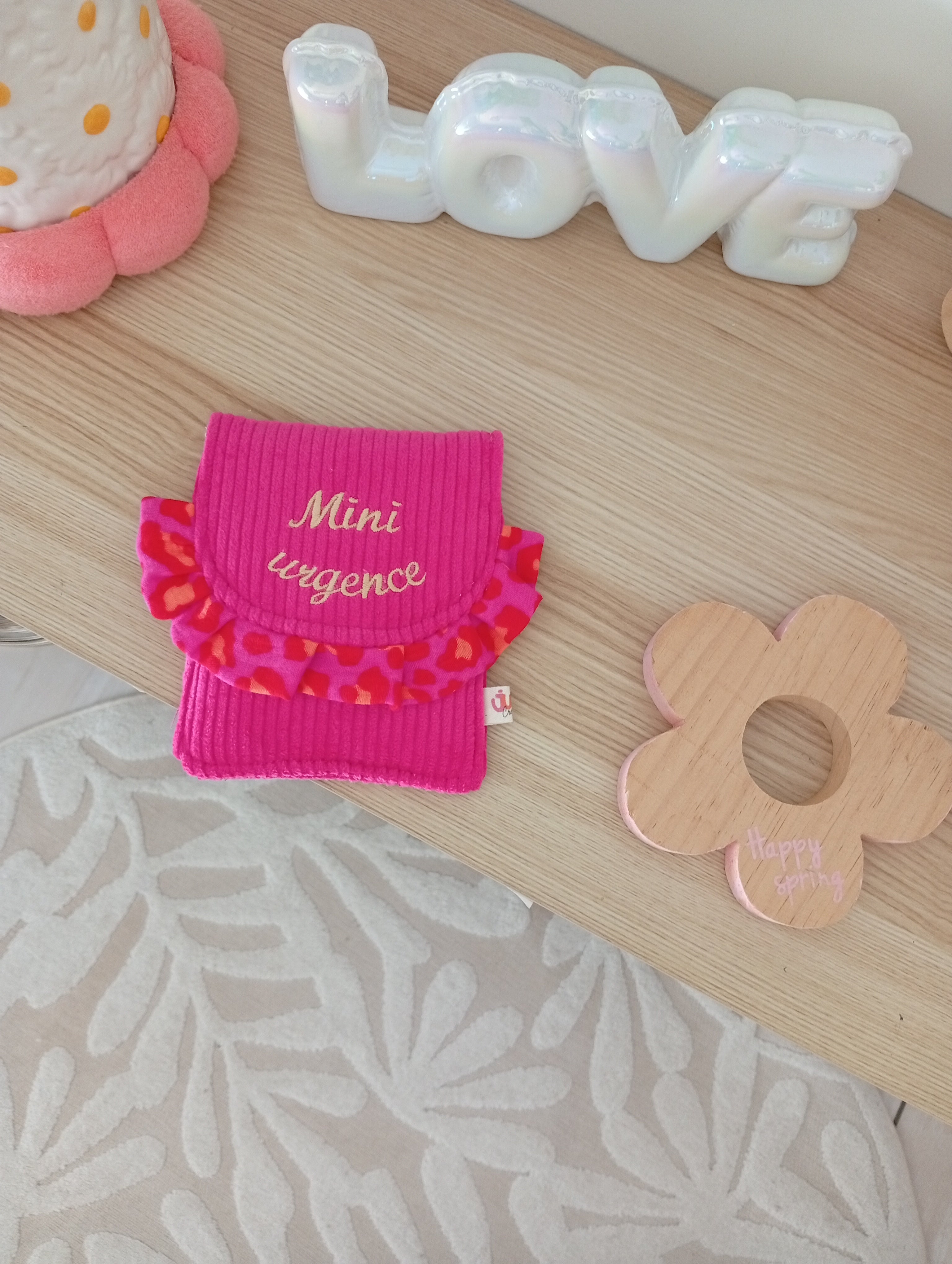 Mini Urgence Fuchsia | Léopard Rose